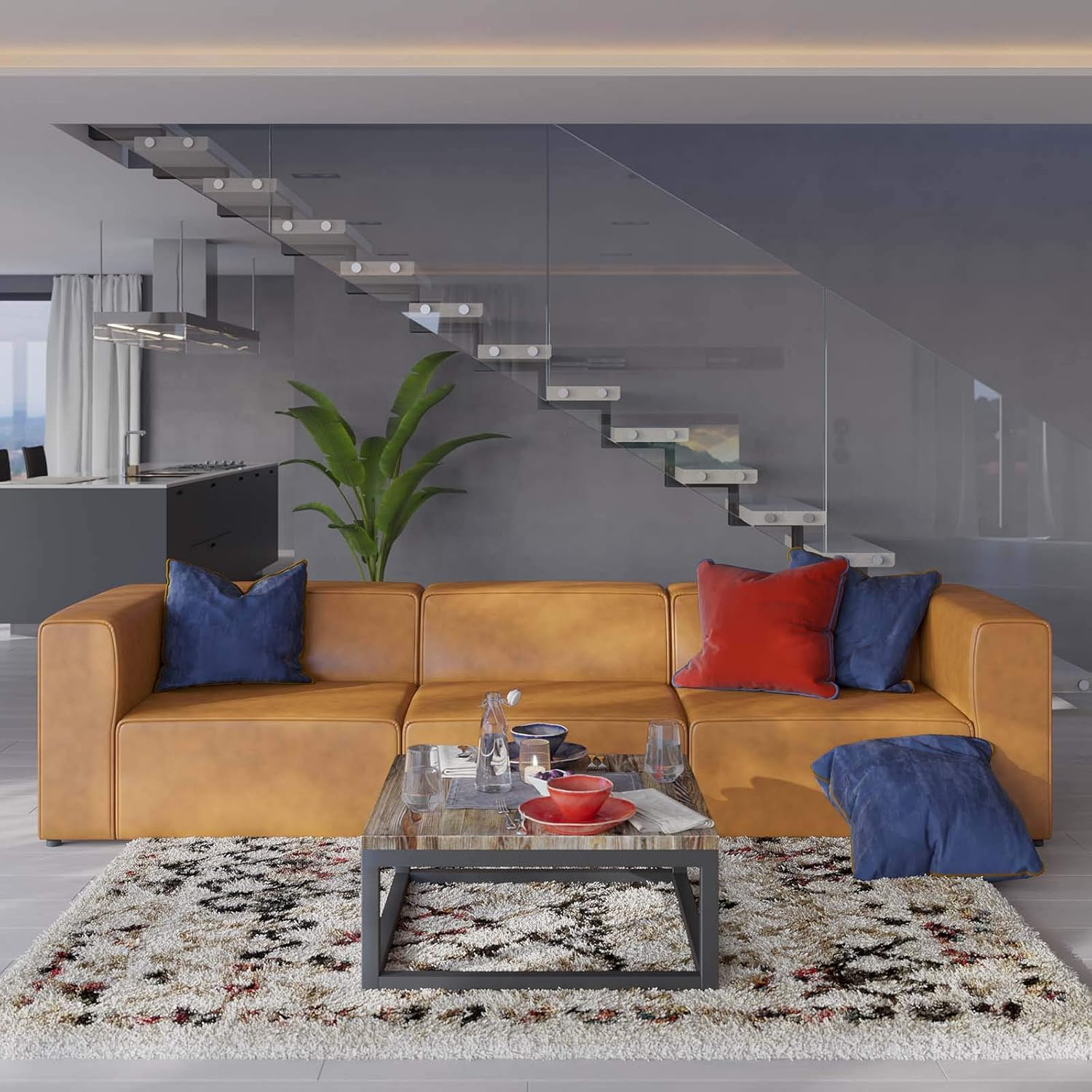 Mingle 3 - Piece Upholstered Sectional