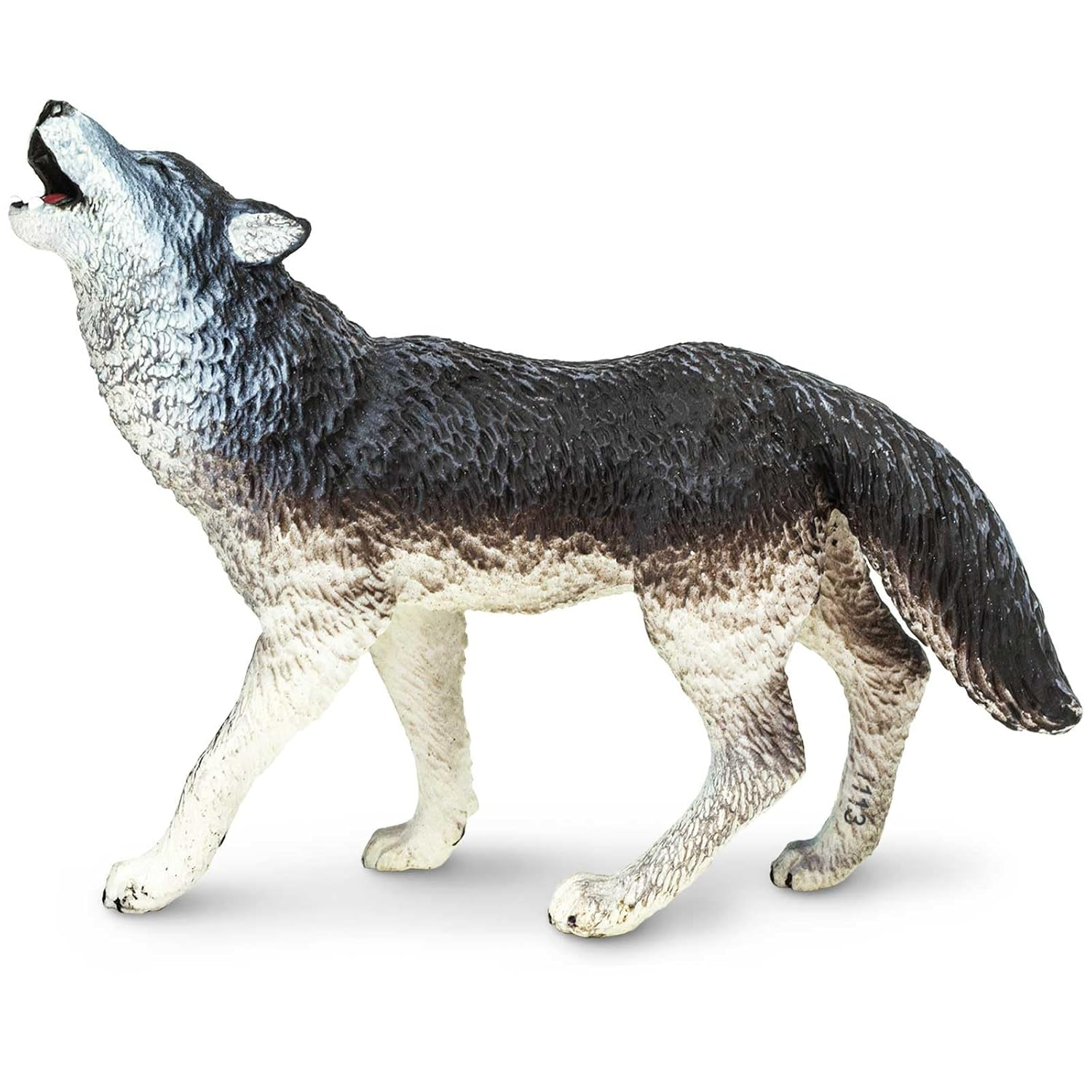 Safari Ltd. Gray Wolf Figurine - Realistic 3.75" Wildlife Figure - Educational Toy for Boys, Girls, and Kids Ages 1+
