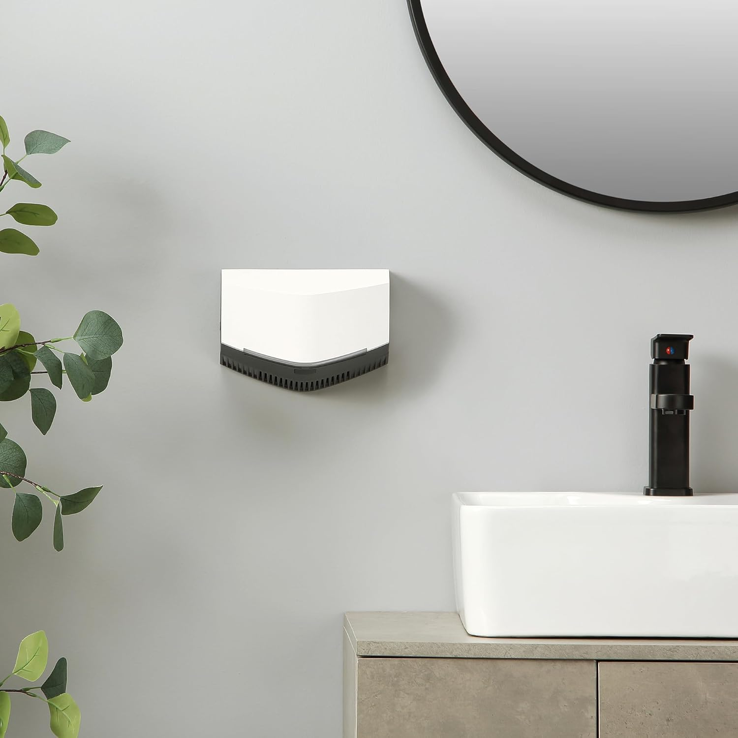 Hand Dryer for Home and Commercial Bathrooms - Compact Electric Hand Dryer | Automatic | Air blade | Plug in ready | Portable /w stand or Wall Mount | HEPA Filter | Touchless | UL Certified