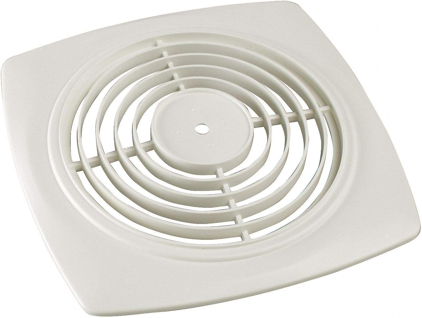 White Plastic Square Fan Grille for Wall Mount