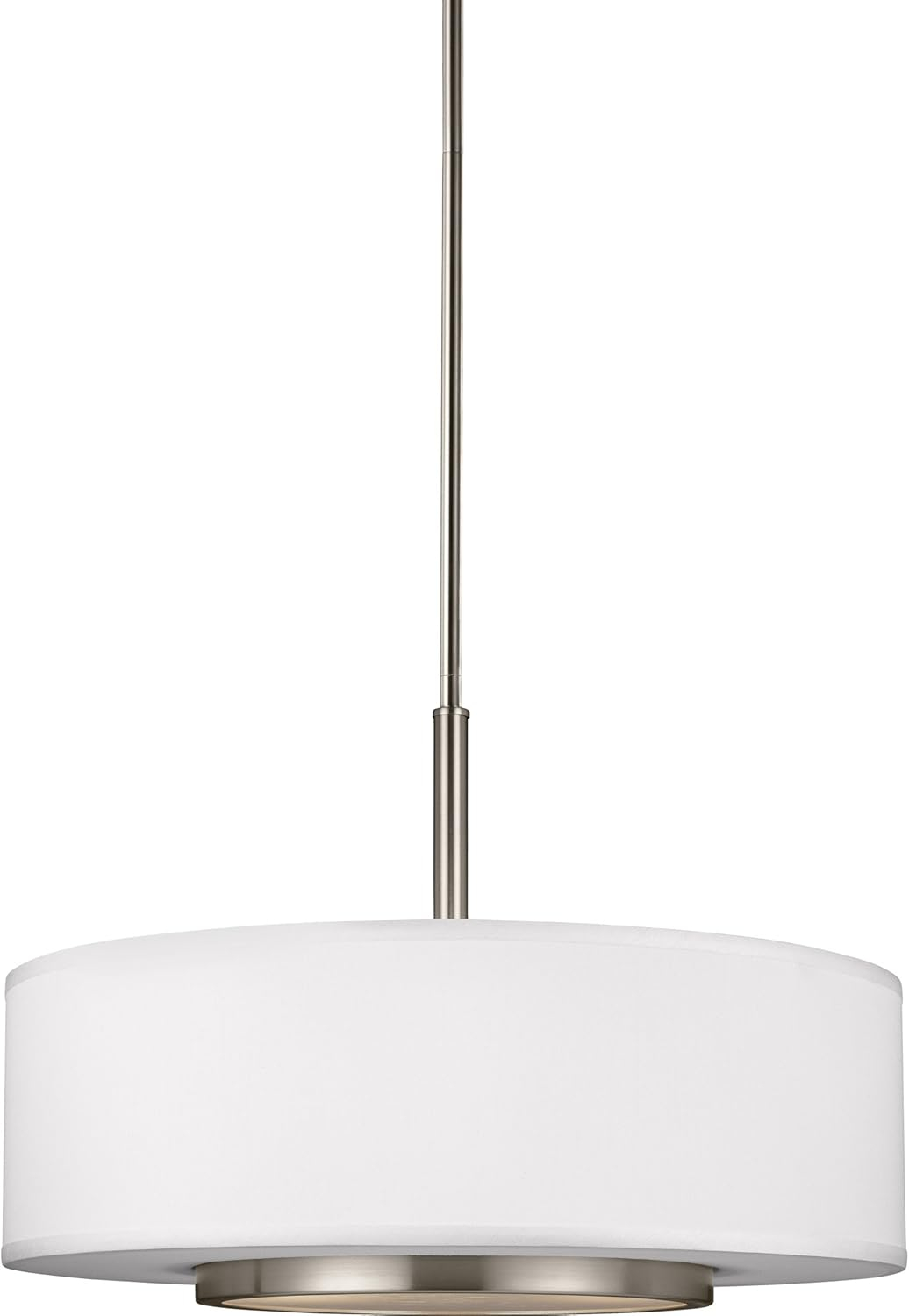 Sea Gull Lighting 6628003-962 Nance Three-Light Pendant Hanging Modern Light Fixture, Brushed Nickel Finish