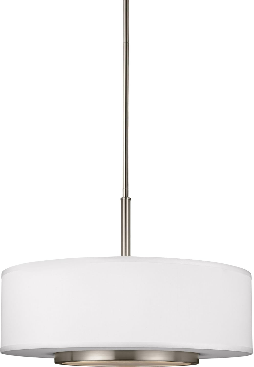 Sea Gull Lighting 6628003-962 Nance Three-Light Pendant Hanging Modern Light Fixture, Brushed Nickel Finish