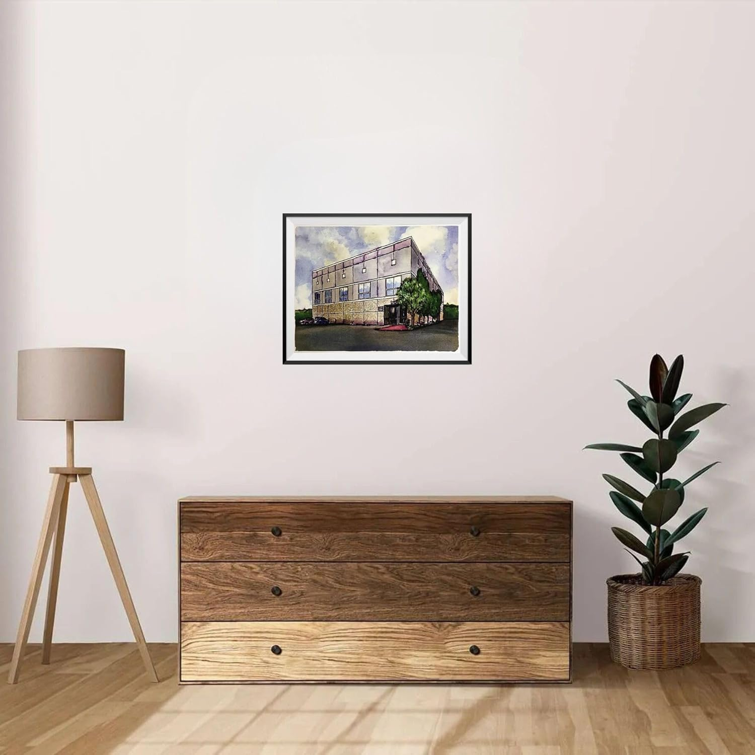 Pam Beesly Dunder Mifflin Watercolor Painting Poster 11 x 17