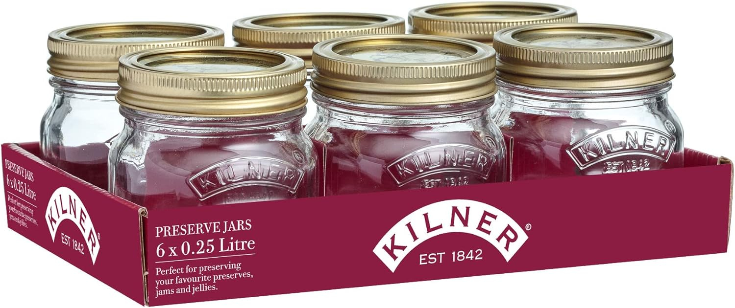 Kilner® Tray of 6 0.25 Litre Preserve Jars