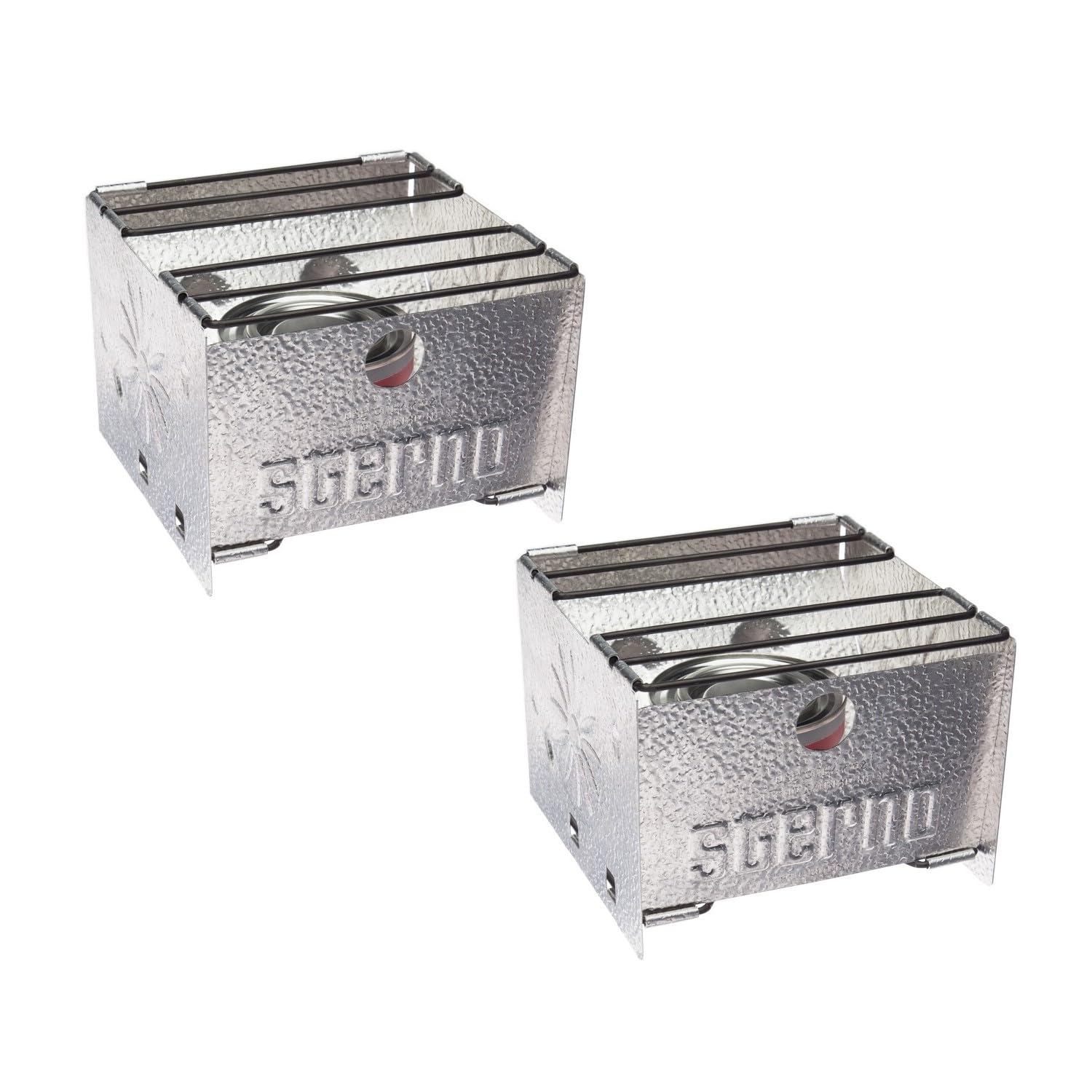 Sterno Foldable Single Burner Silver Gas Camping Stove - Pack of 2