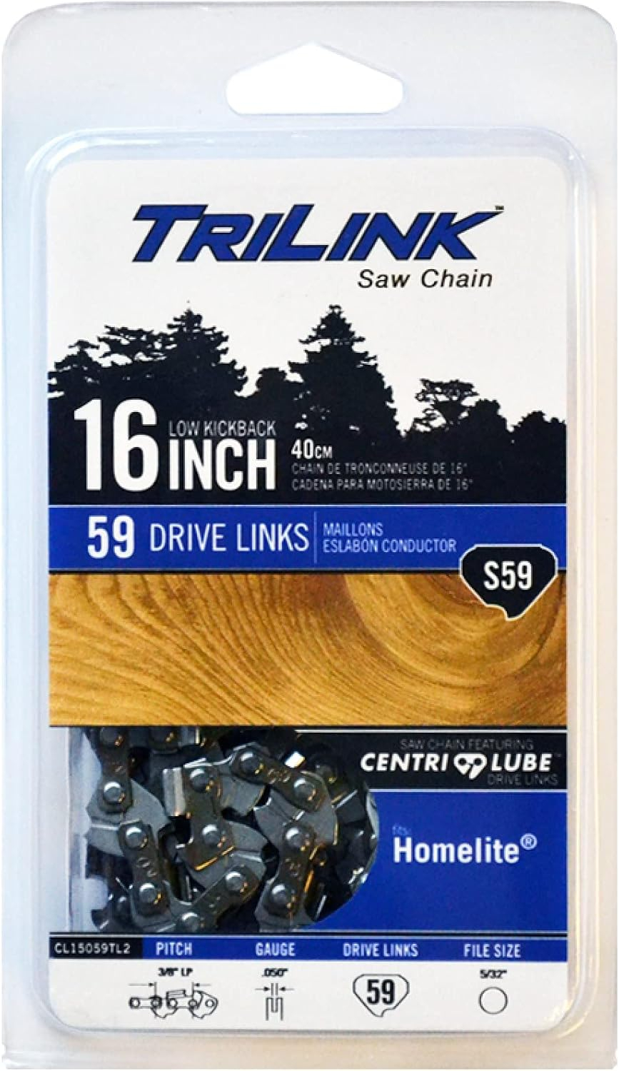 Chainsaw Chain 3/8 LP Semi-Chisel .050 Gauge 59 Drive Links for Homelite 180