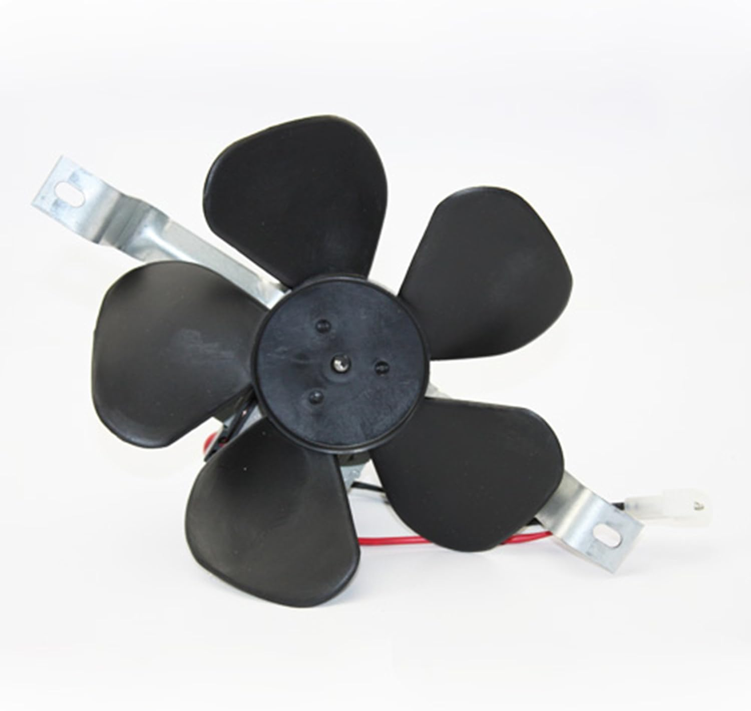 Efficient Dual-Speed Black and Silver Range Hood Fan Motor Assembly