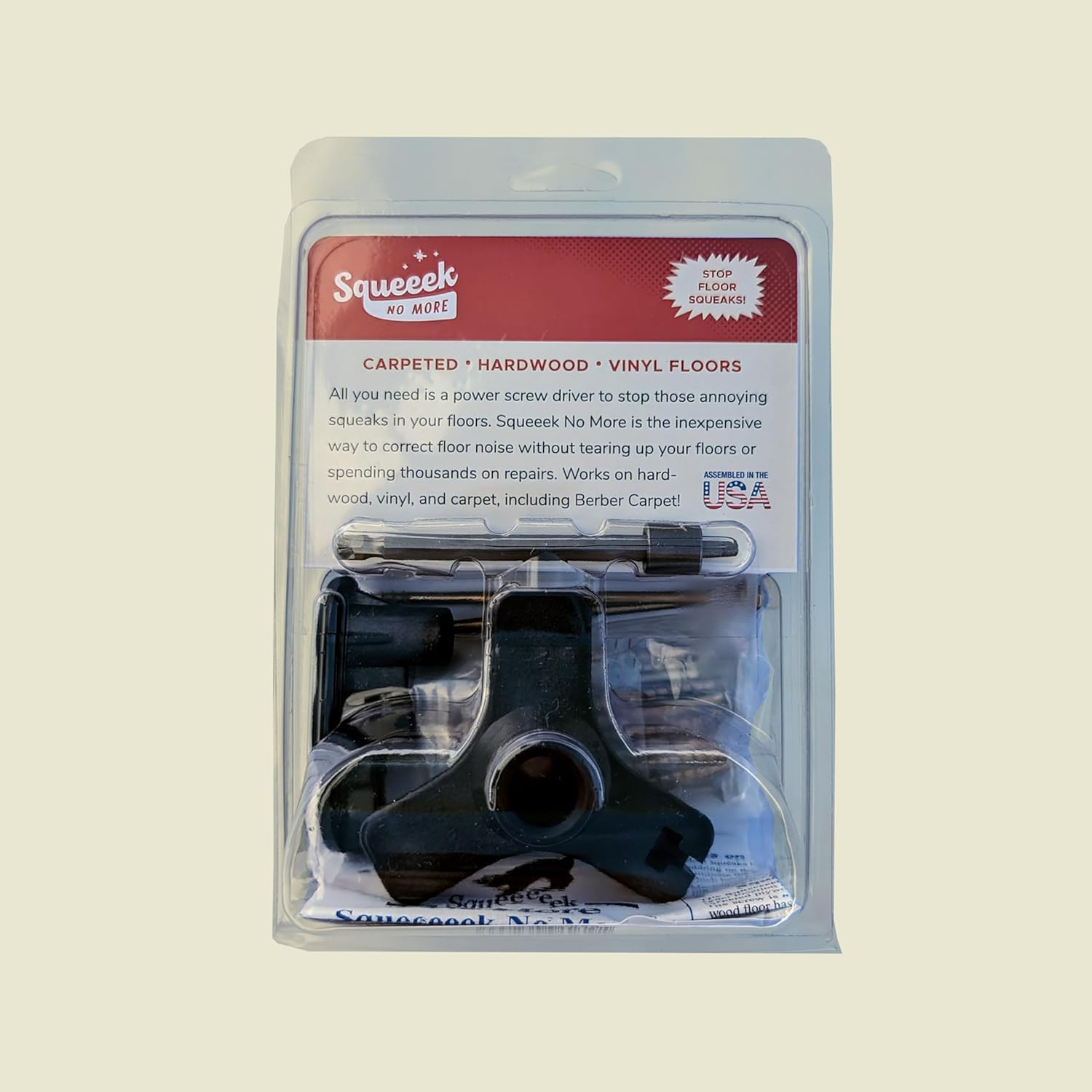 Squeeeeek No More 3 Inch Gold Floor Repair Kit