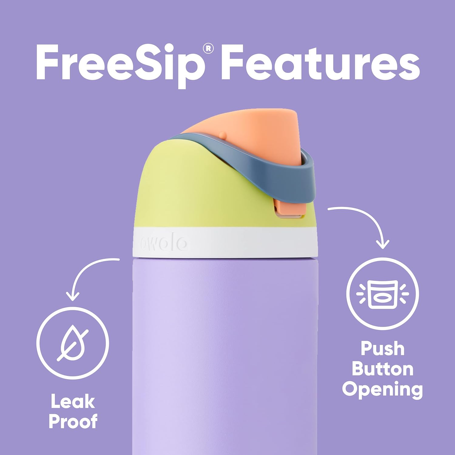 Owala FreeSip Insulated Stainless Steel Water Bottle with Straw for Sports and Travel, BPA-Free, 24-oz, Red/Aqua (Summer Sweetness)