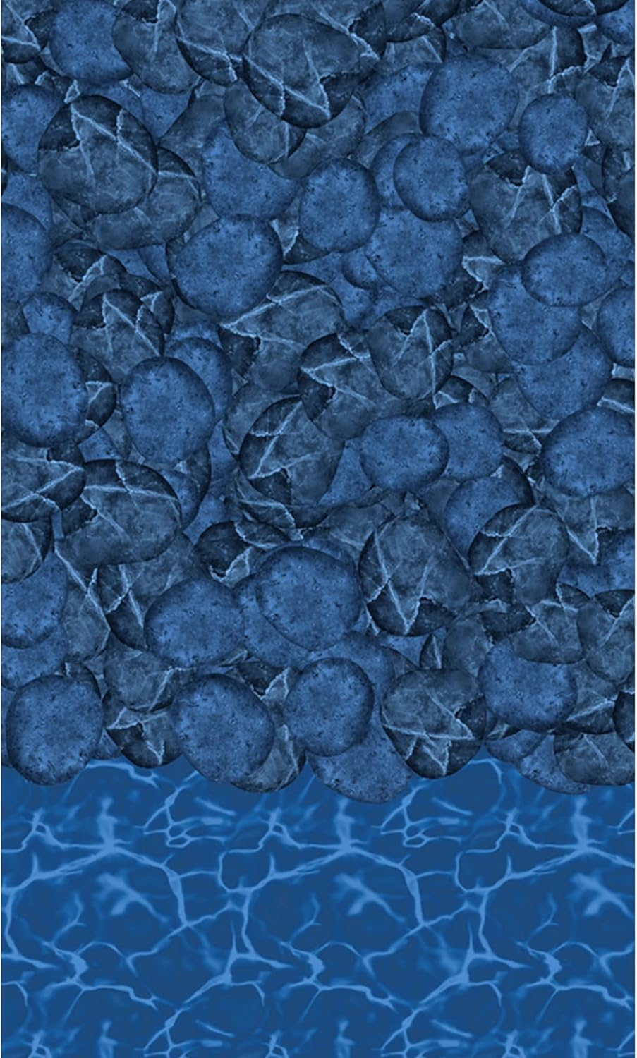 Pebble Cove 18 ft Round Blue Vinyl Pool Liner