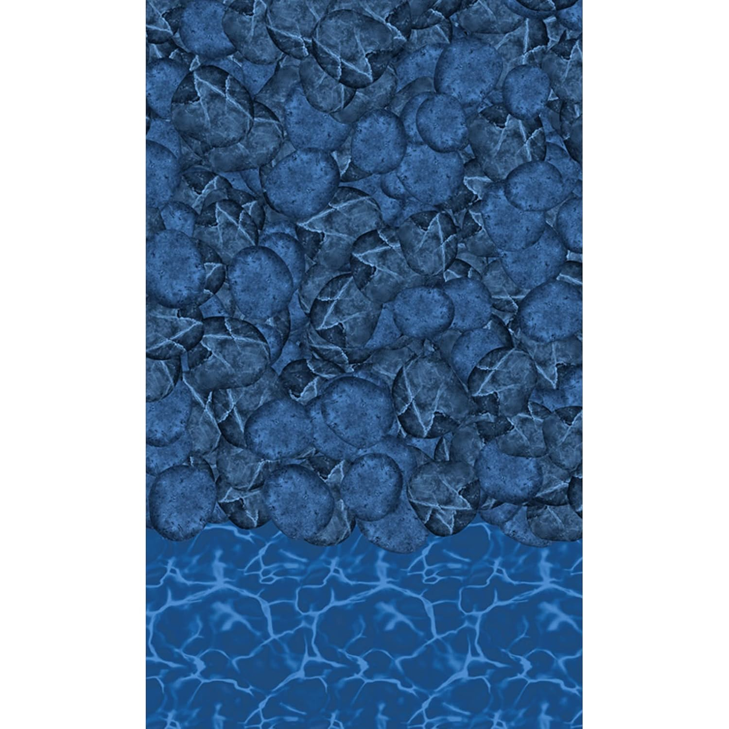 Pebble Cove 18 ft Round Blue Vinyl Pool Liner