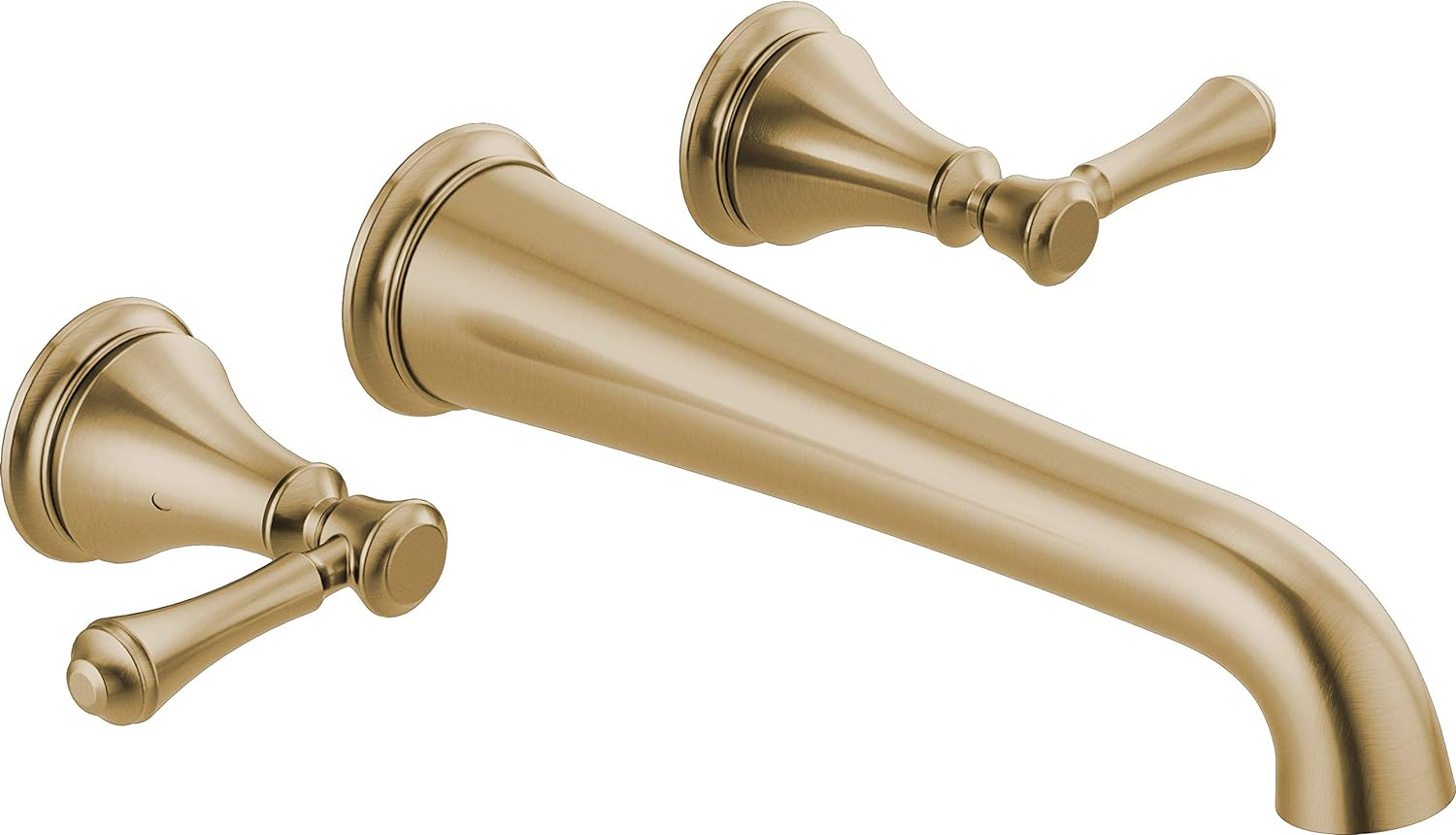 Delta Cassidy Wall Mounted Tub Filler, Champagne Bronze