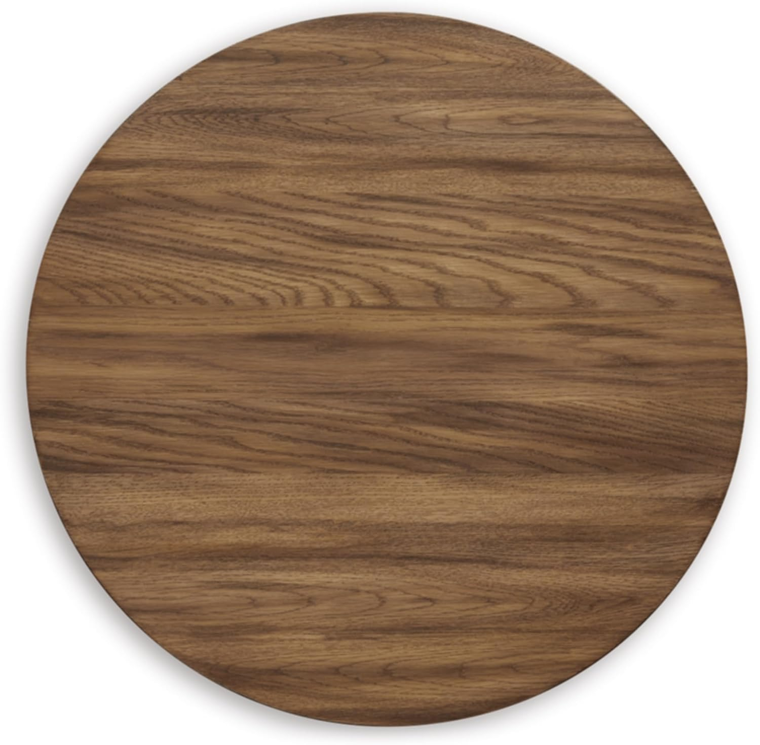 Signature Design by Ashley Austanny Rustic Thick-Tabletop End Table with Curved Plinth Base, Light Brown