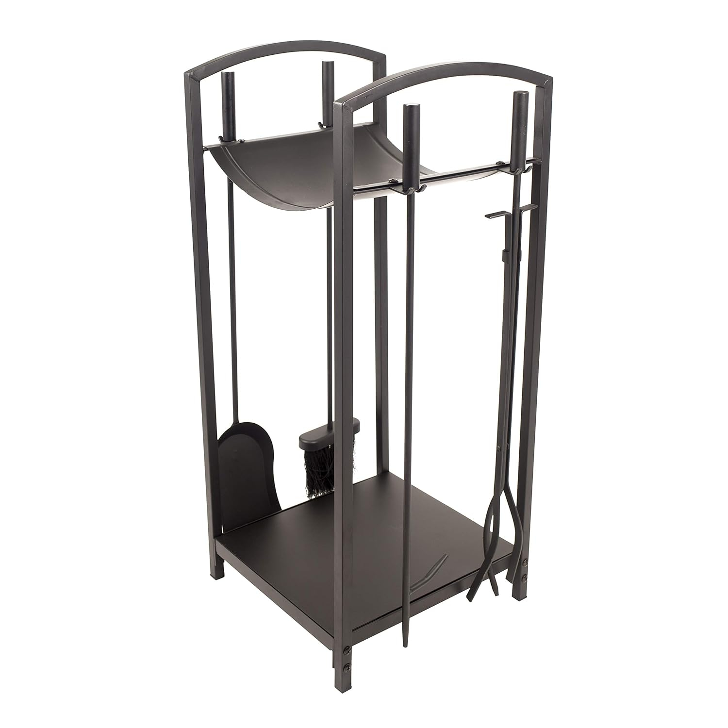 Pleasant Hearth FA011TL Steel Fireplace Tools and Log Bin