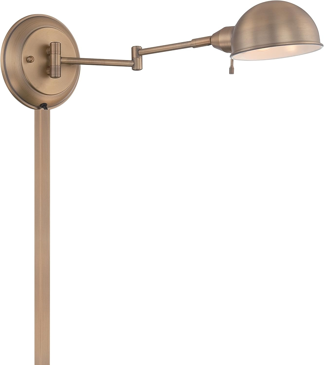 Lite Source Wall Sconce Decor Lamp, Antique Brass
