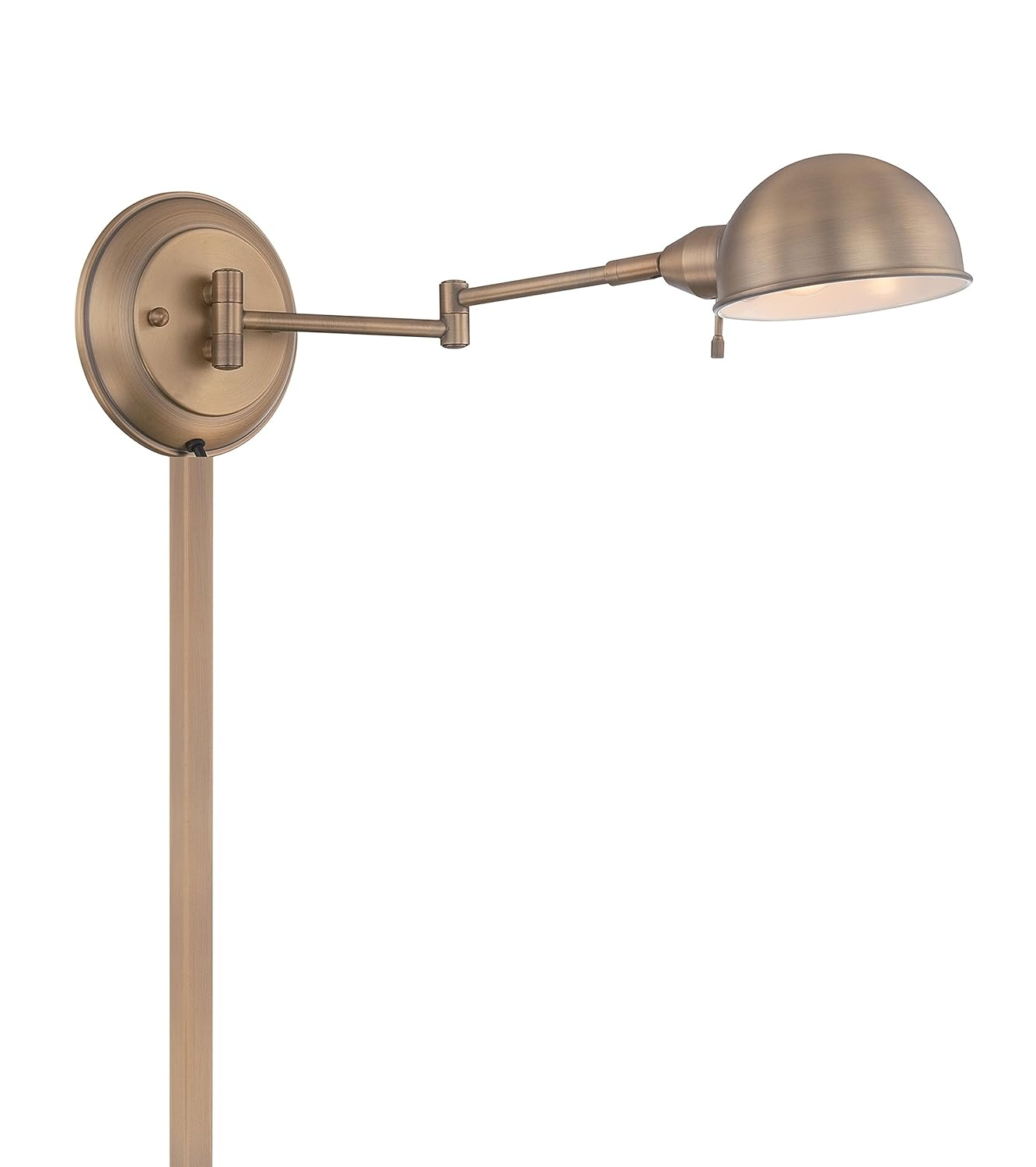 Lite Source Wall Sconce Decor Lamp, Antique Brass