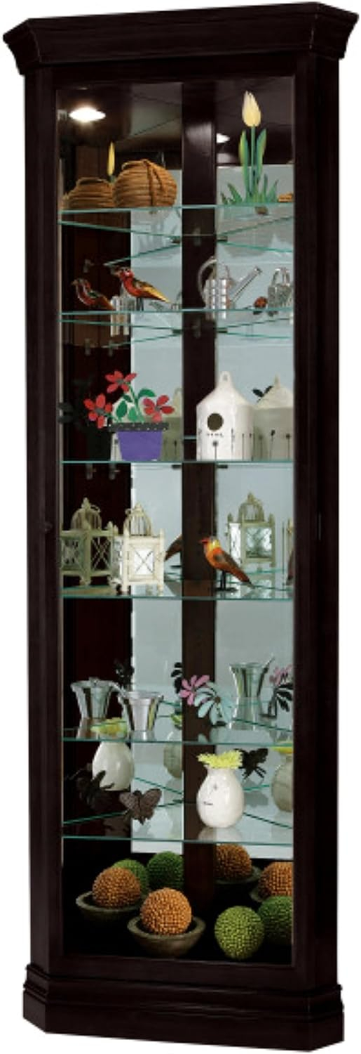 Howard Miller Duane Curio Cabinet 680487 Black Satin