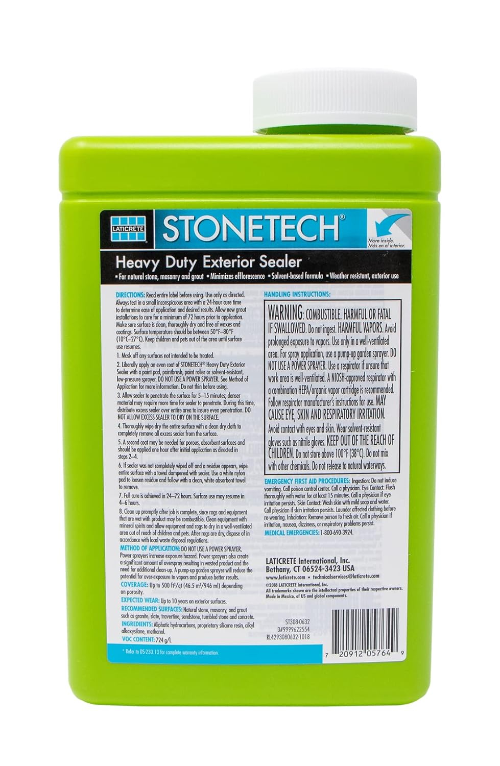 STONETECH Heavy Duty Exterior Sealer, 1 Quart/32 Oz (946ML) Bottle