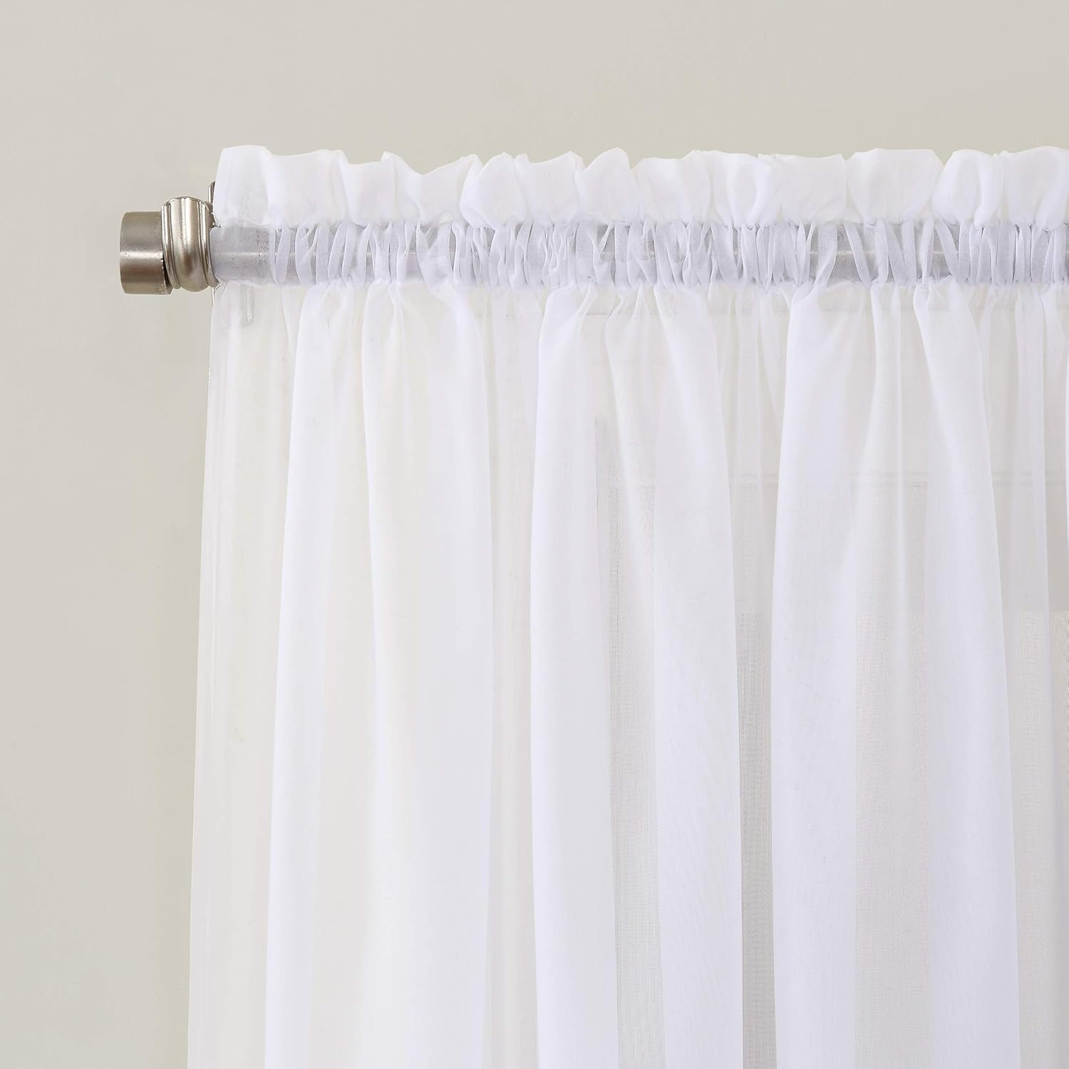 No. 918 Juliette Voile Sheer Rod Pocket Curtain Panel (Single Curtain Panel Only)