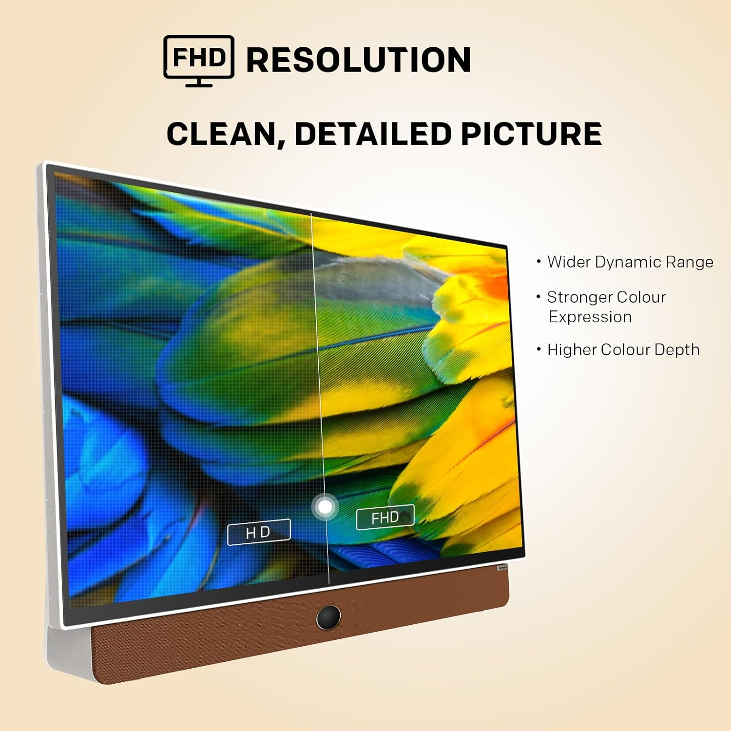 Skyworth 24-Inch Silver Portable LED Smart TV with Google Assistant