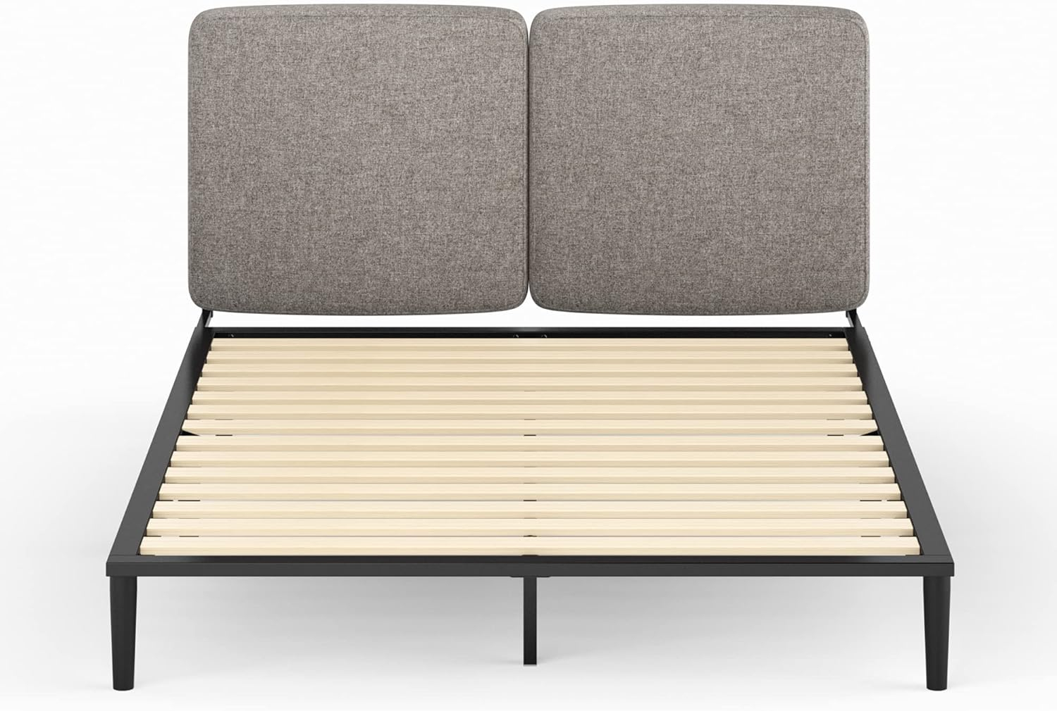 Zinus Parker Metal Platform Bed, Charcoal, Twin
