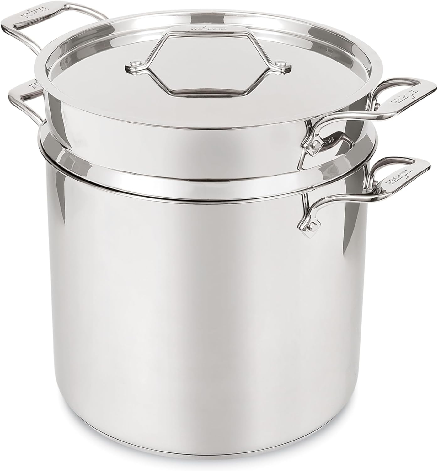 All-Clad Simply Strain 16-Qt. Stainless Steel Multipot with Insert
