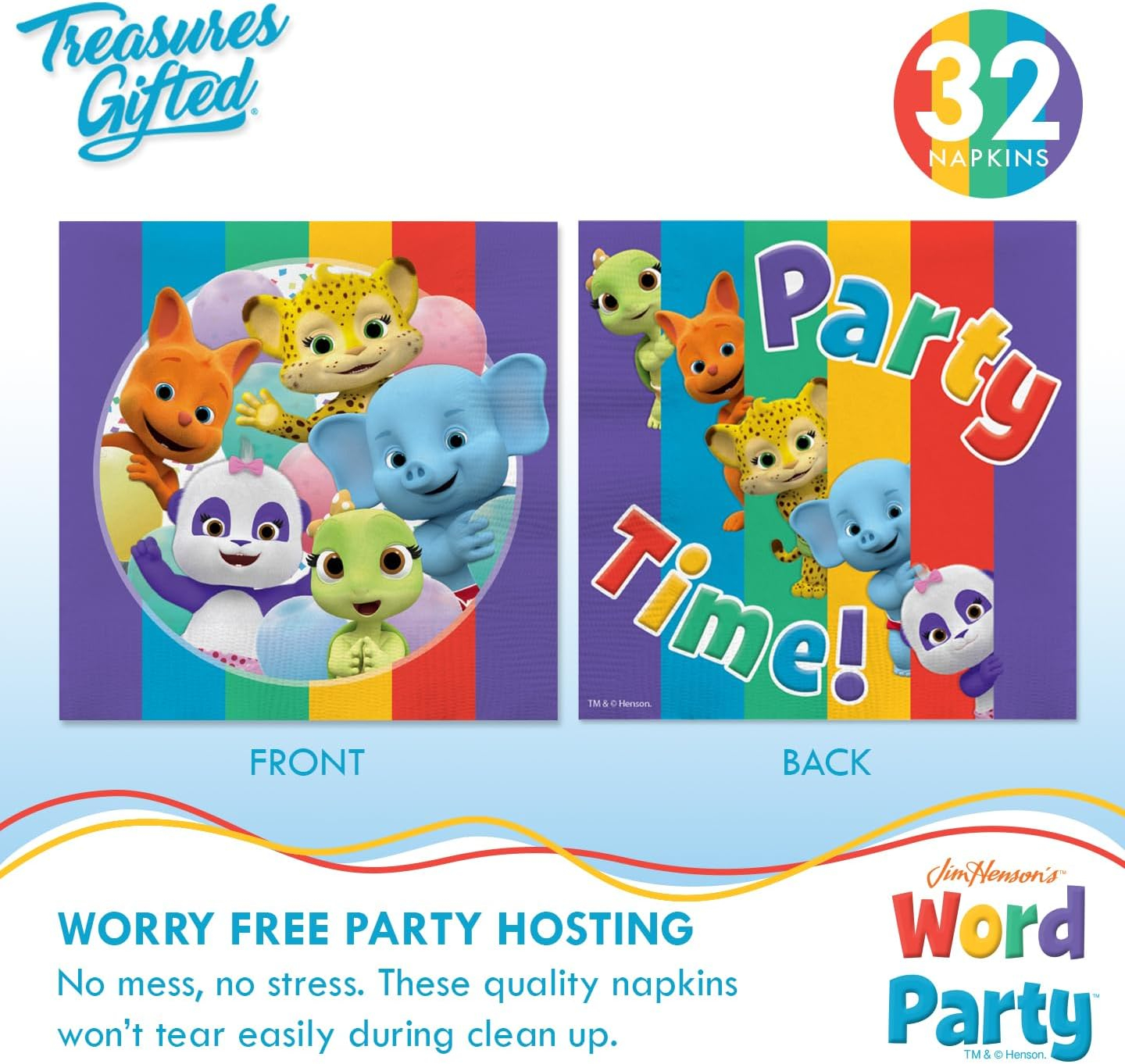 Word Party Birthday Supplies Ultimate Set for 24 Guests