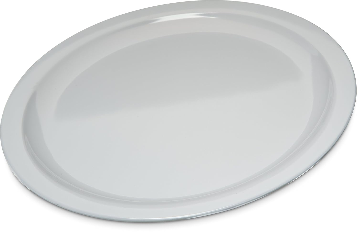 White Round Melamine 10-Inch Chip-Resistant Dinner Plate