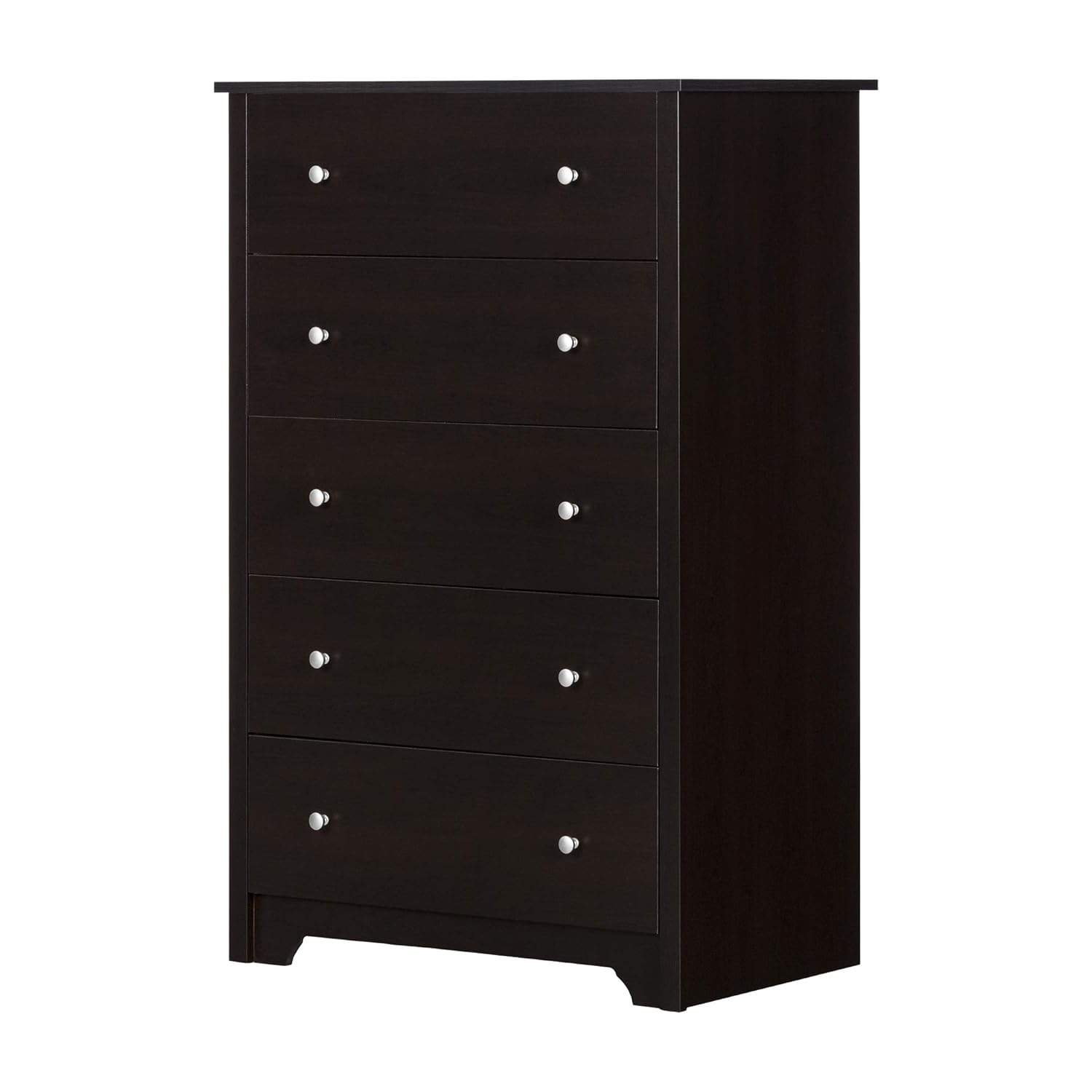 Vito 5-Drawer Chocolate Chest of Drawers