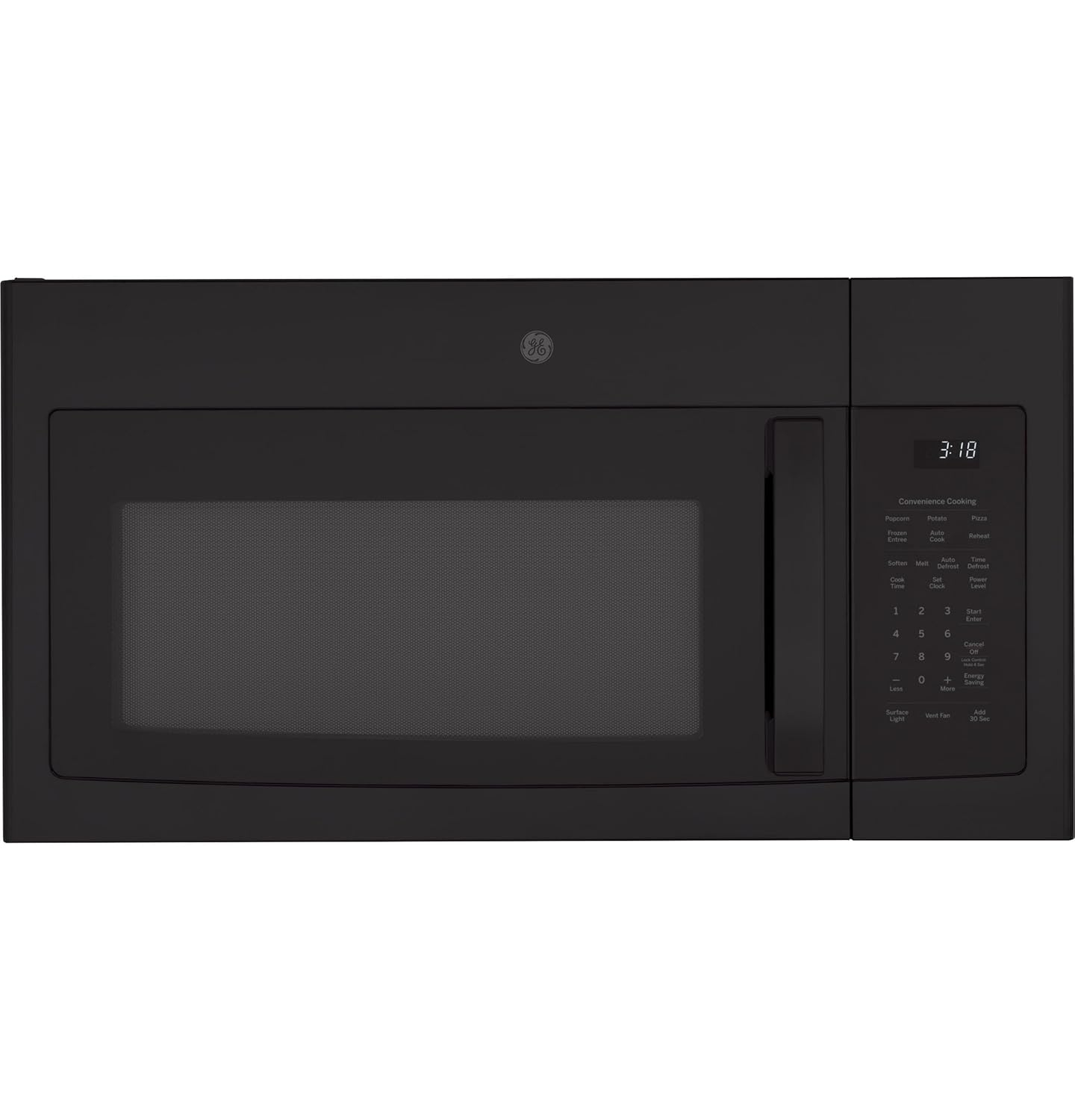 Black Over-the-Range Microwave for RV with Recirculating Venting