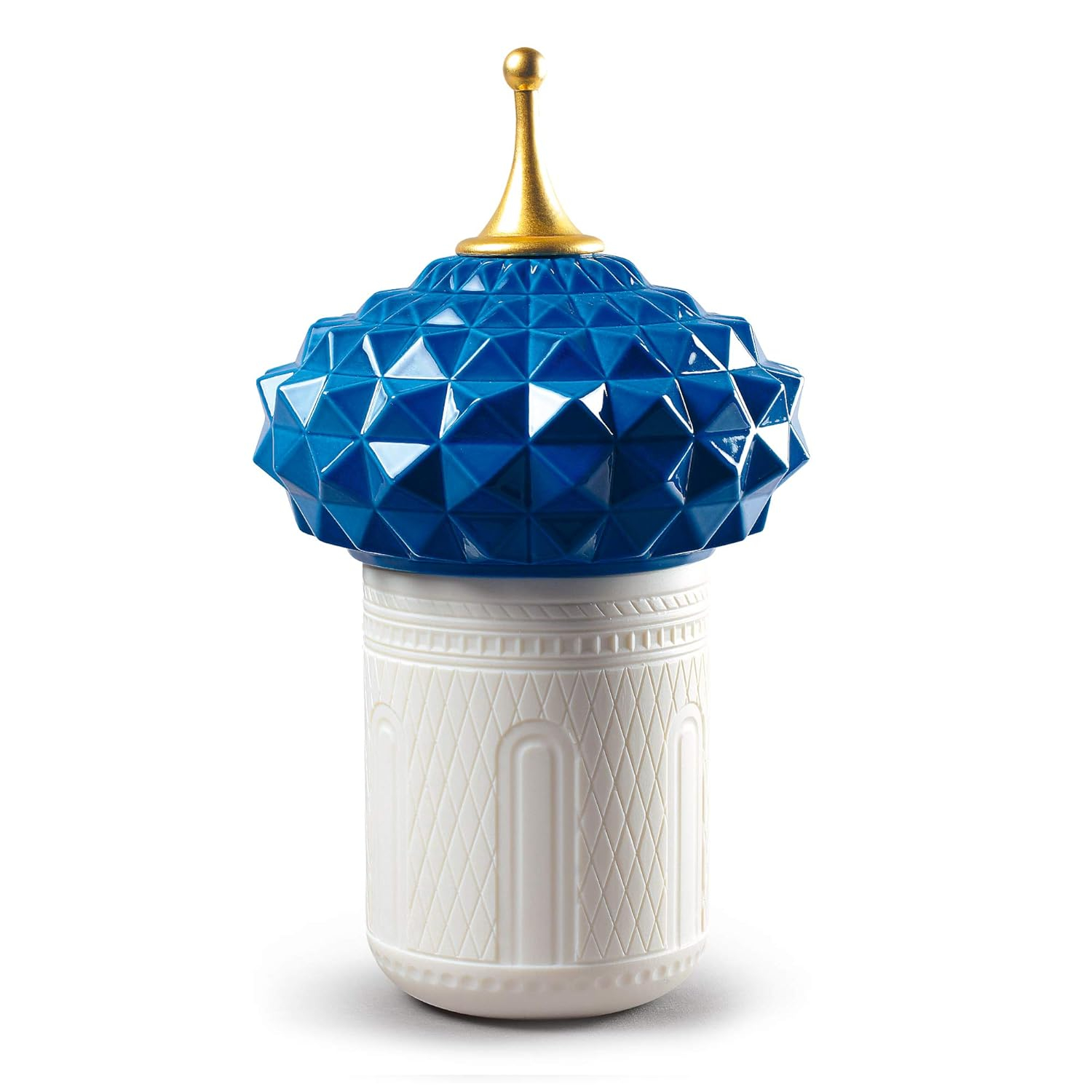 LLADRÓ South Tower Candle 1001 Lights. Unbreakable Spirit Scent. Porcelain Candle.