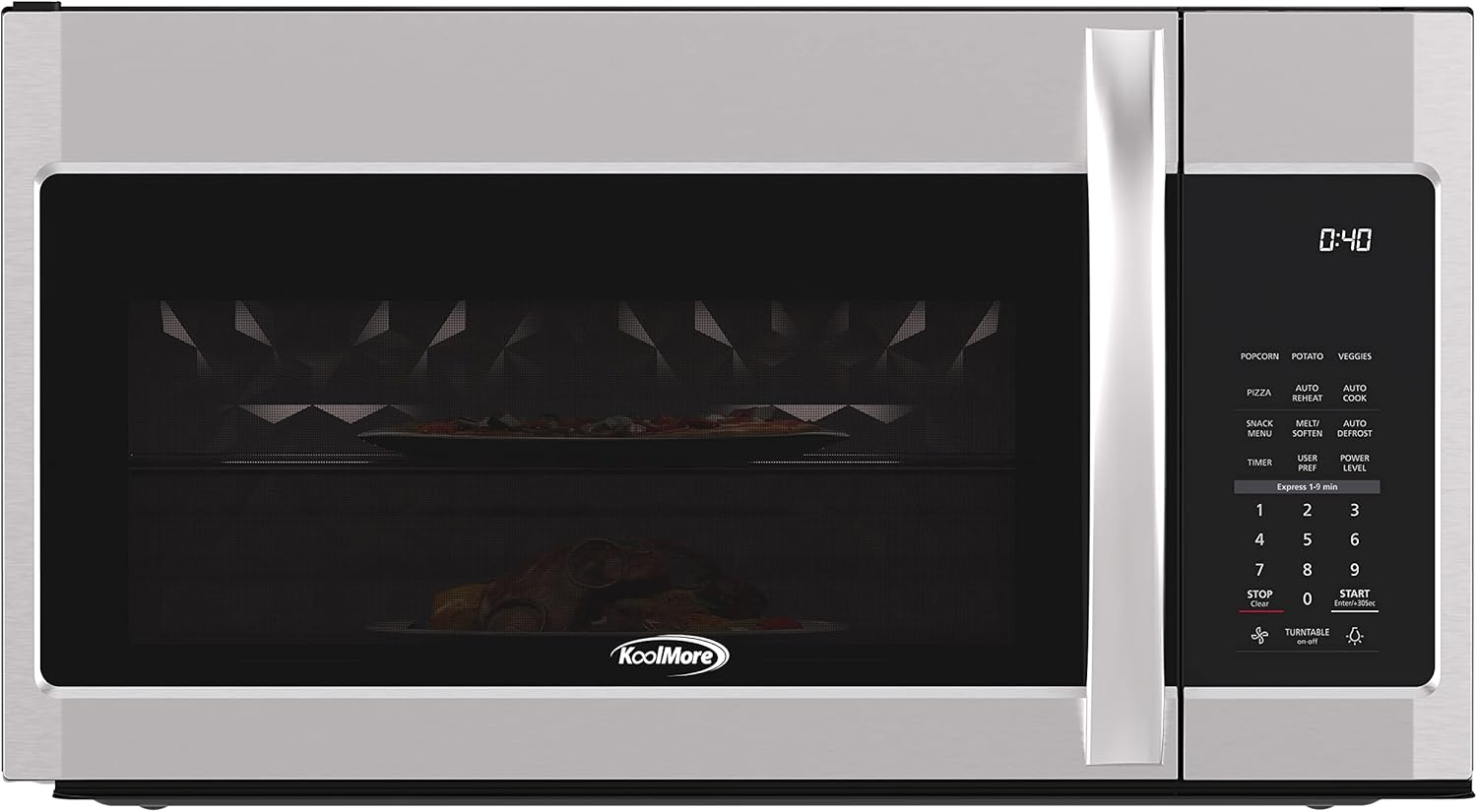 KoolMore 1.9 Cu. ft. Over the Range Stainless Steel Microwave.