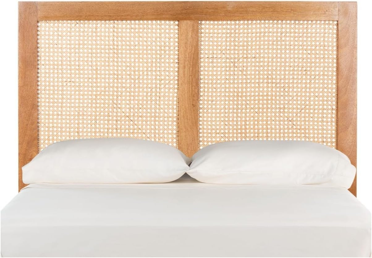 SAFAVIEH Vienna Cane Farmhouse Wood Headboard, Twin, Natural