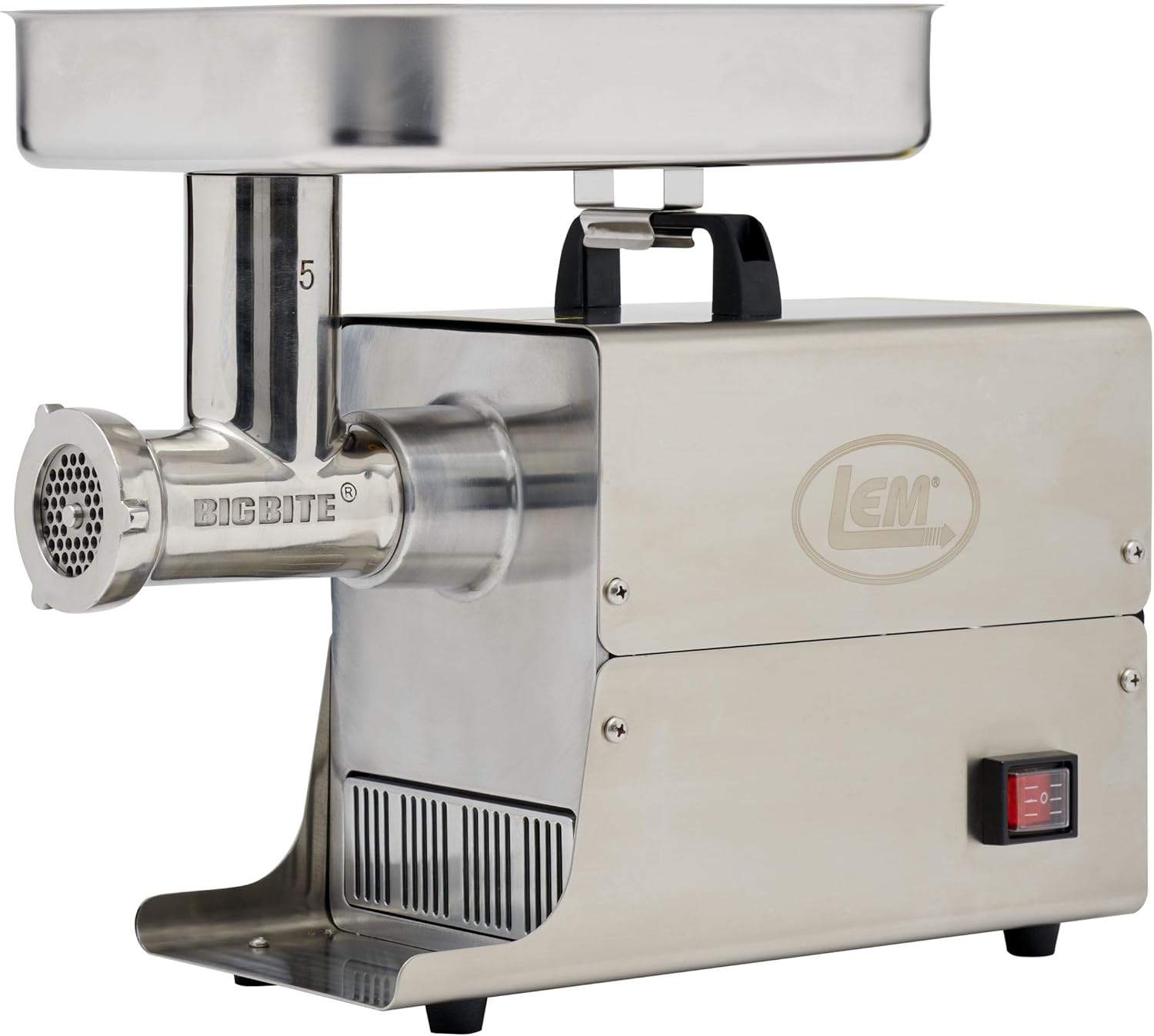 LEM BigBite #5 Electric Meat Grinder, 0.35 HP, Stainless Steel, 1 Count