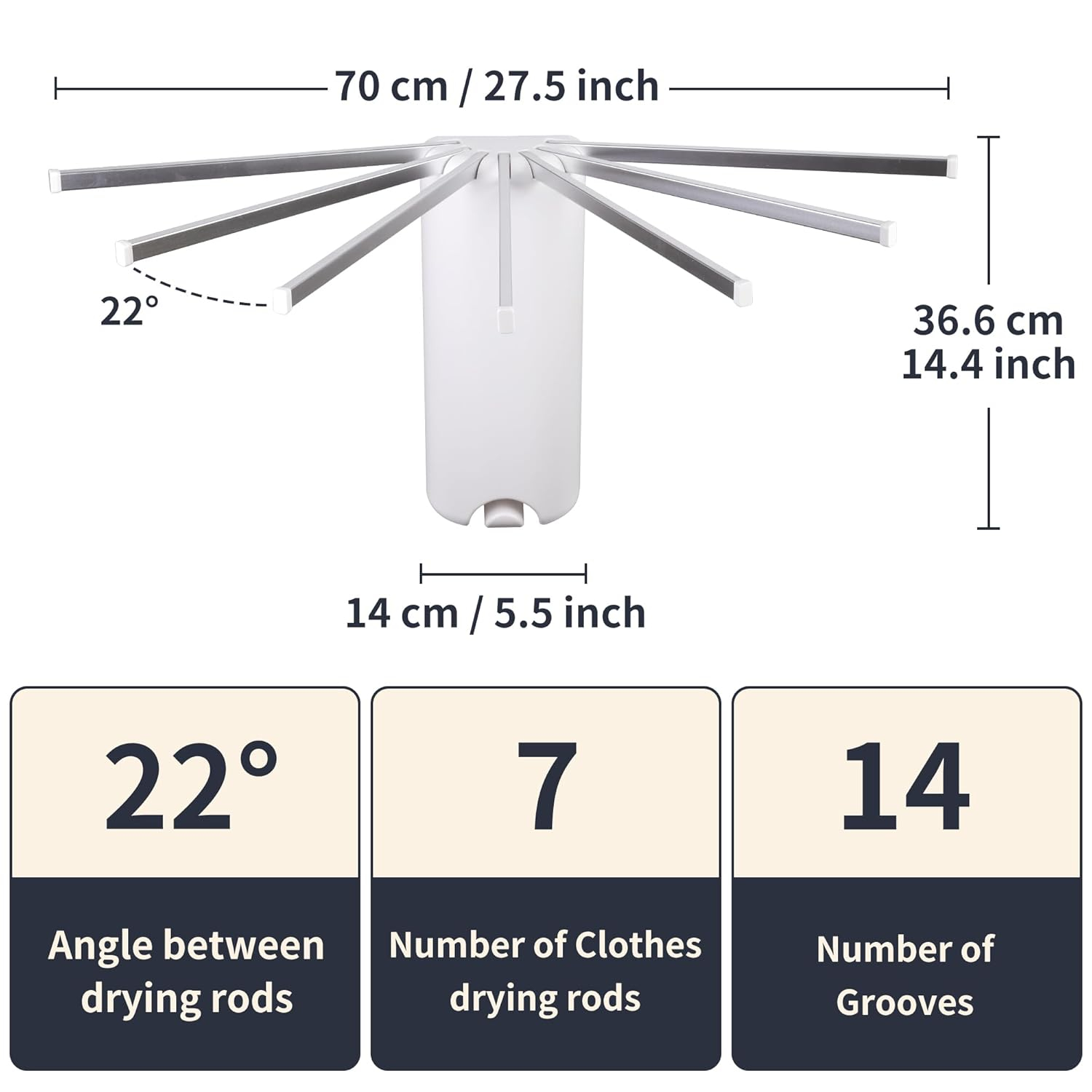 Wall Mounted Clothes Drying Rack - Foldable Tripod, Over The Door Rack for Laundry Bedroom, Household Aluminium