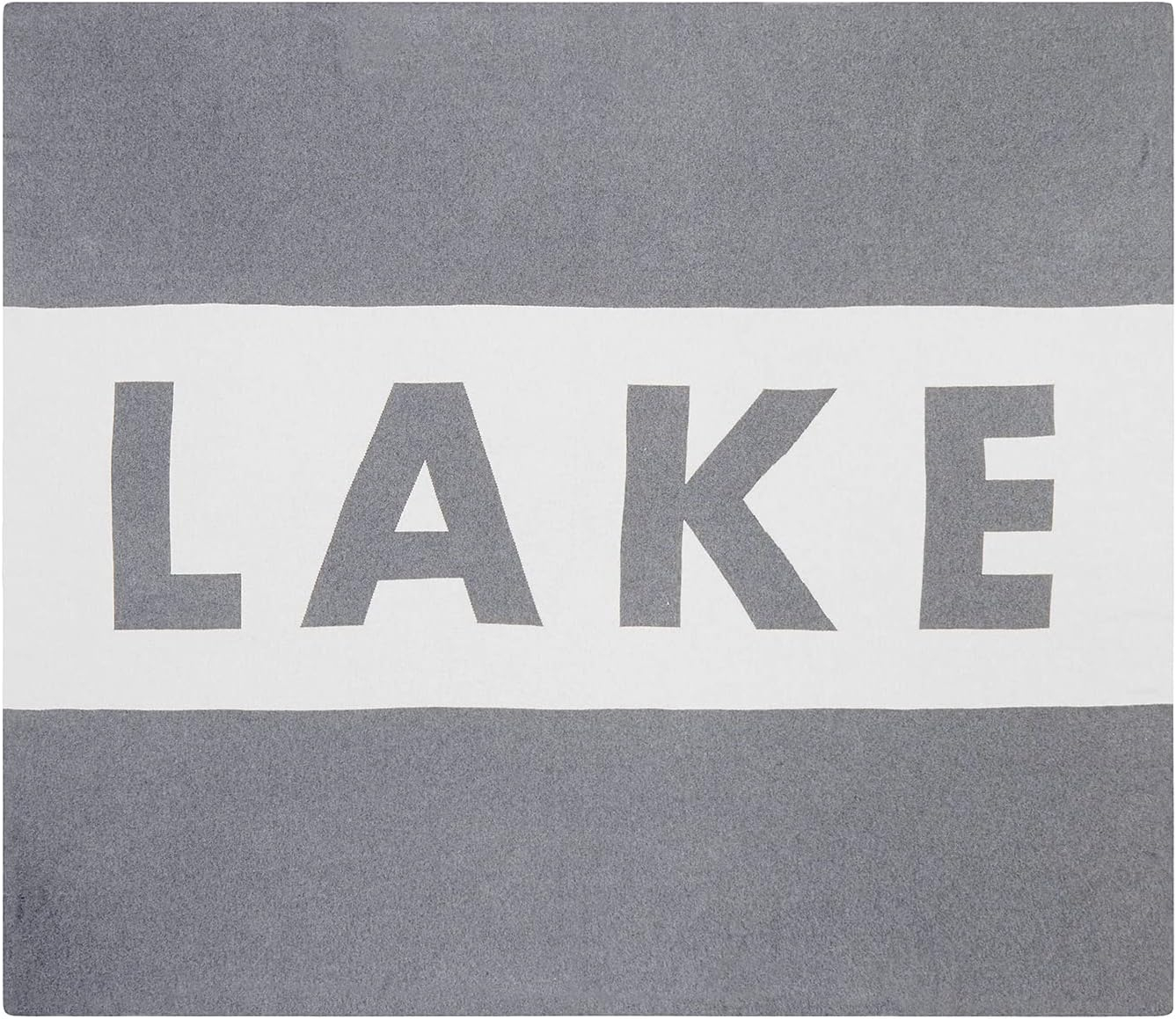 Creative Brands J2291 60 x 50 in. Face To Face Luxe Throw - Lake
