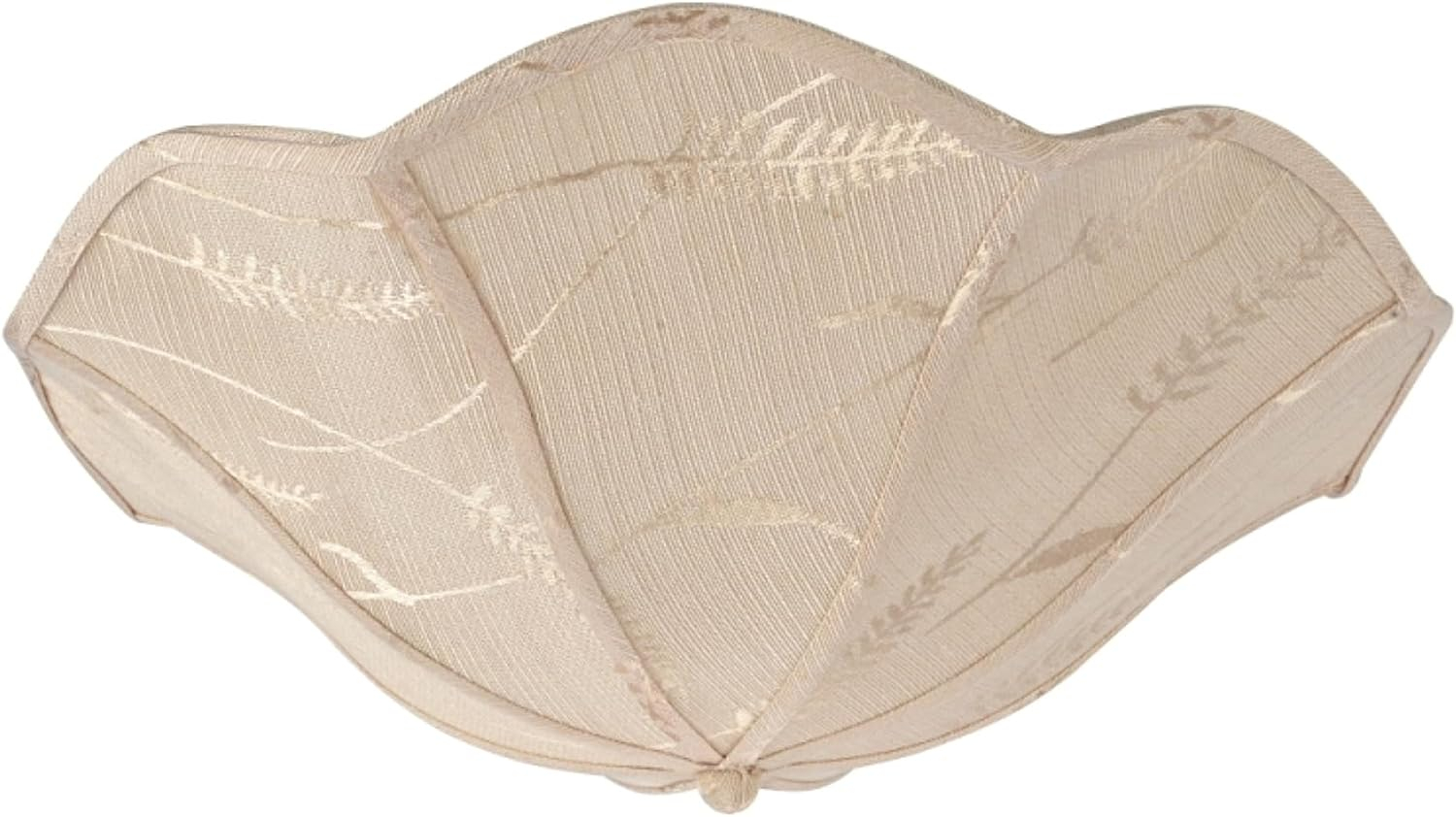 Aspen Creative 39005A Ceiling Clip-on Lamp Shade (1 Pack), Transitional Design in Yellowish Brown, 13" diameter (13" x 5")