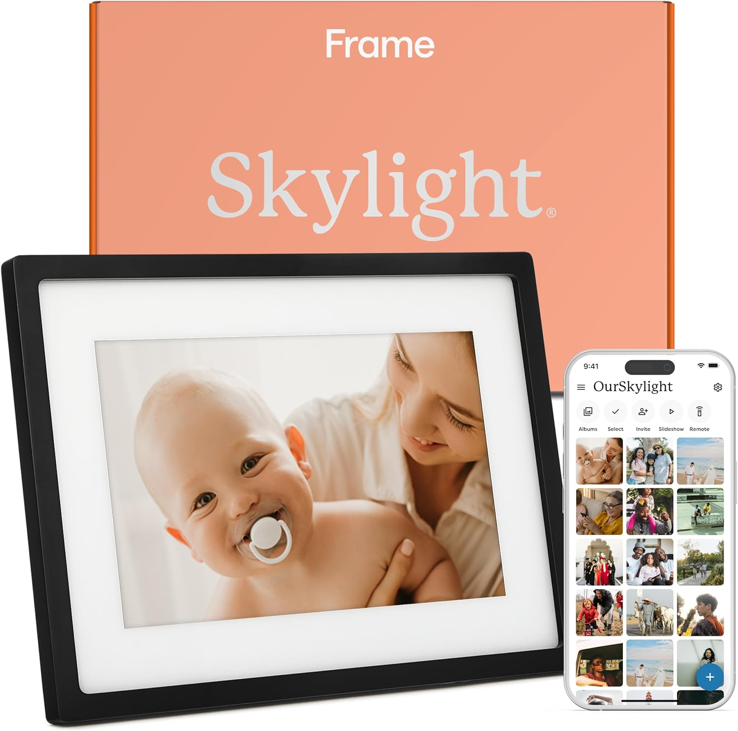 Skylight Frame: 10-inch Wifi Digital Picture Frame, Email Photos from Anywhere, Touch Screen Display