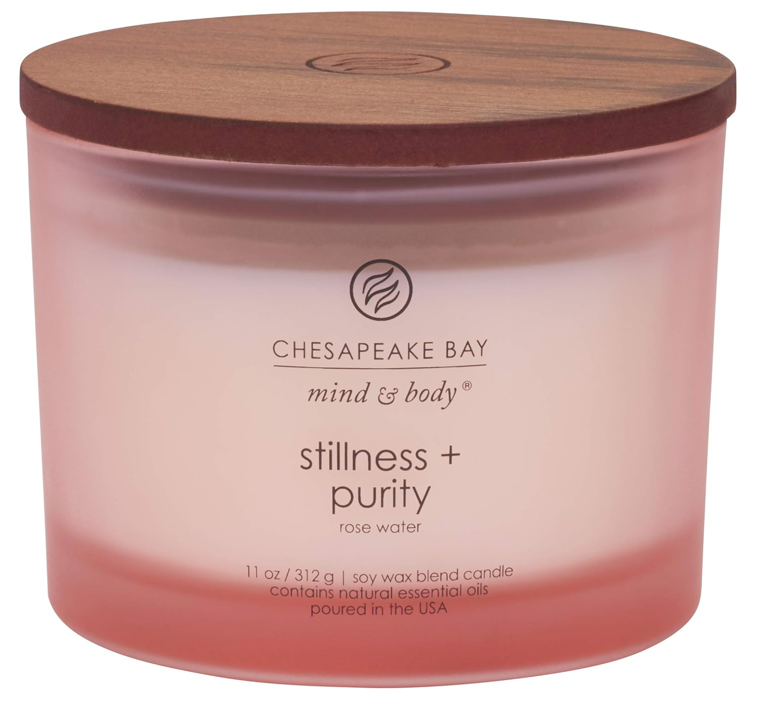 11oz Glass Jar 3-Wick Candle Stillness + Purity - Mind & Body by Chesapeake Bay Candle