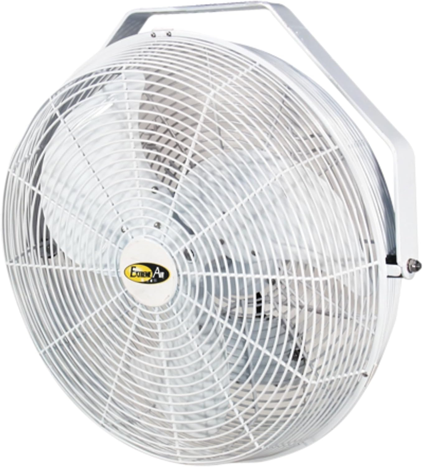 J&D 14" Fan With Wall Ceiling Bracket White, POW14