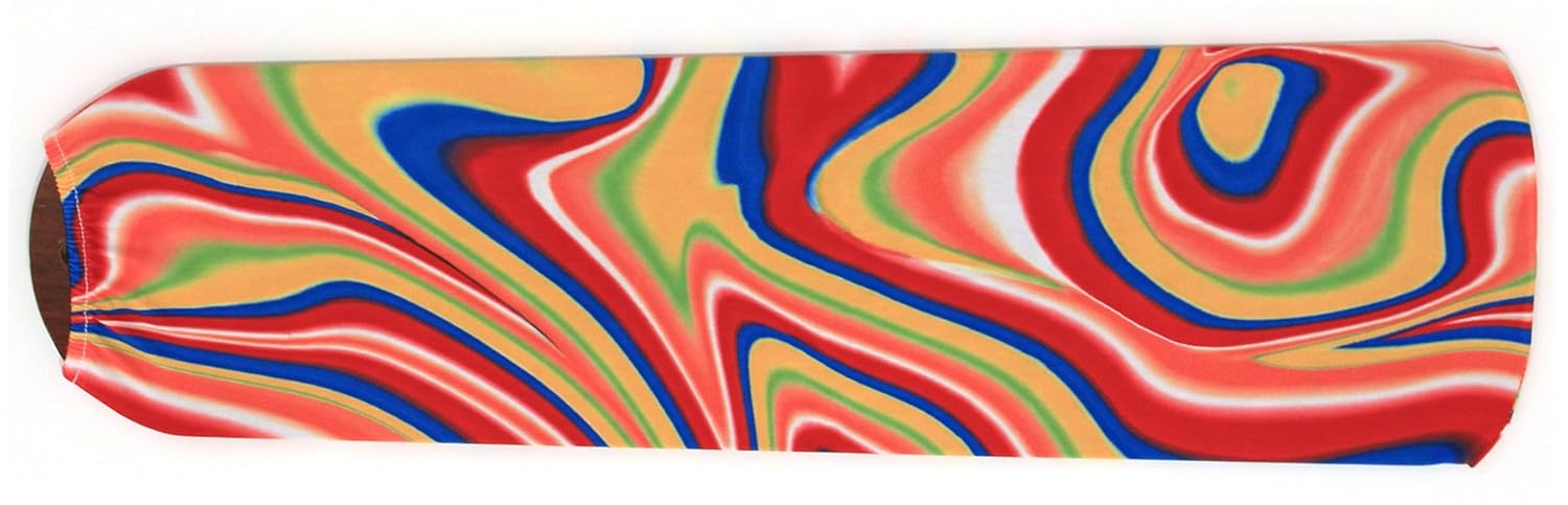 Fan Blade Designs Swirling Rainbow Ceiling Fan Blade Covers