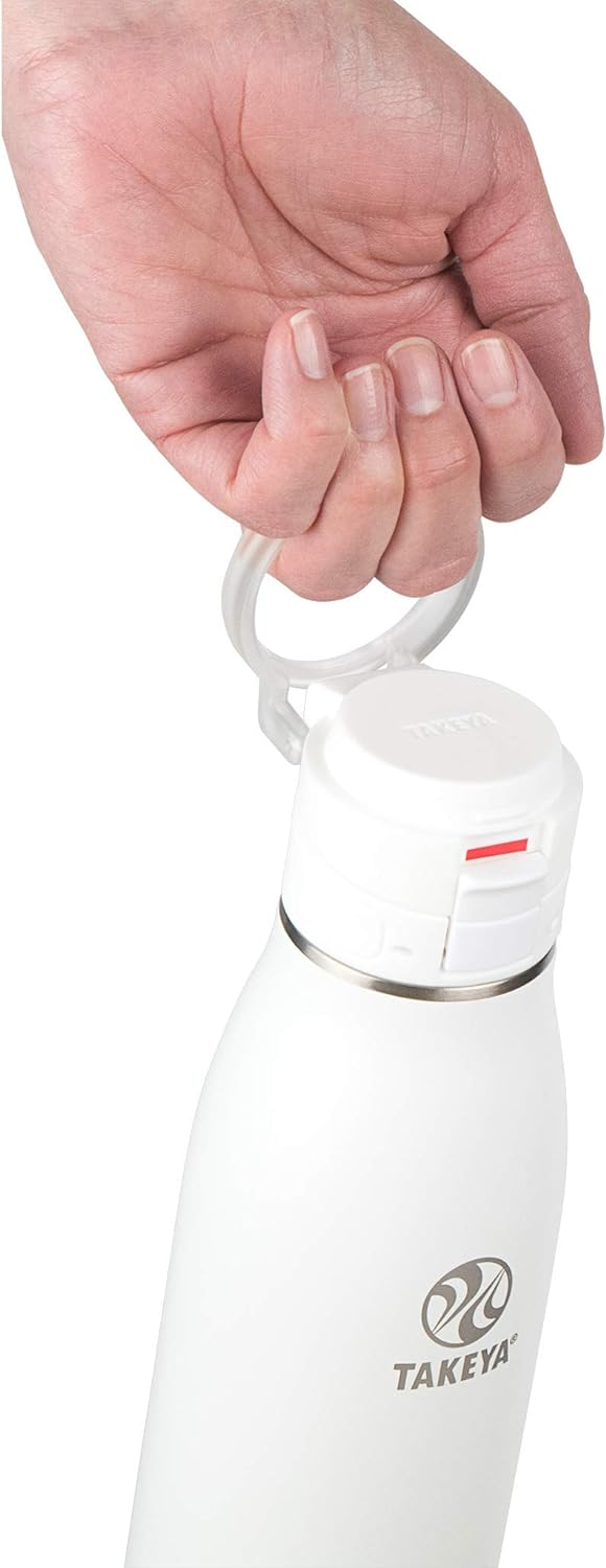 Arctic White Stainless Steel Insulated Travel Mug with Twist Lid, 17 oz