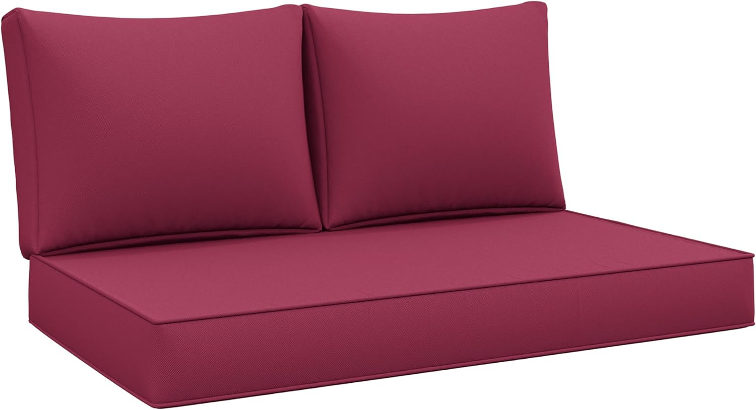 Outdoor Loveseat Cushion Set 46 X 26 Inch Water Repellent & Fadeness Patio Furniture Cushions,Removable Outdoor Couch Cushions with Hidden Zipper & Adjustment Staps for Couch, Bench, and Swing