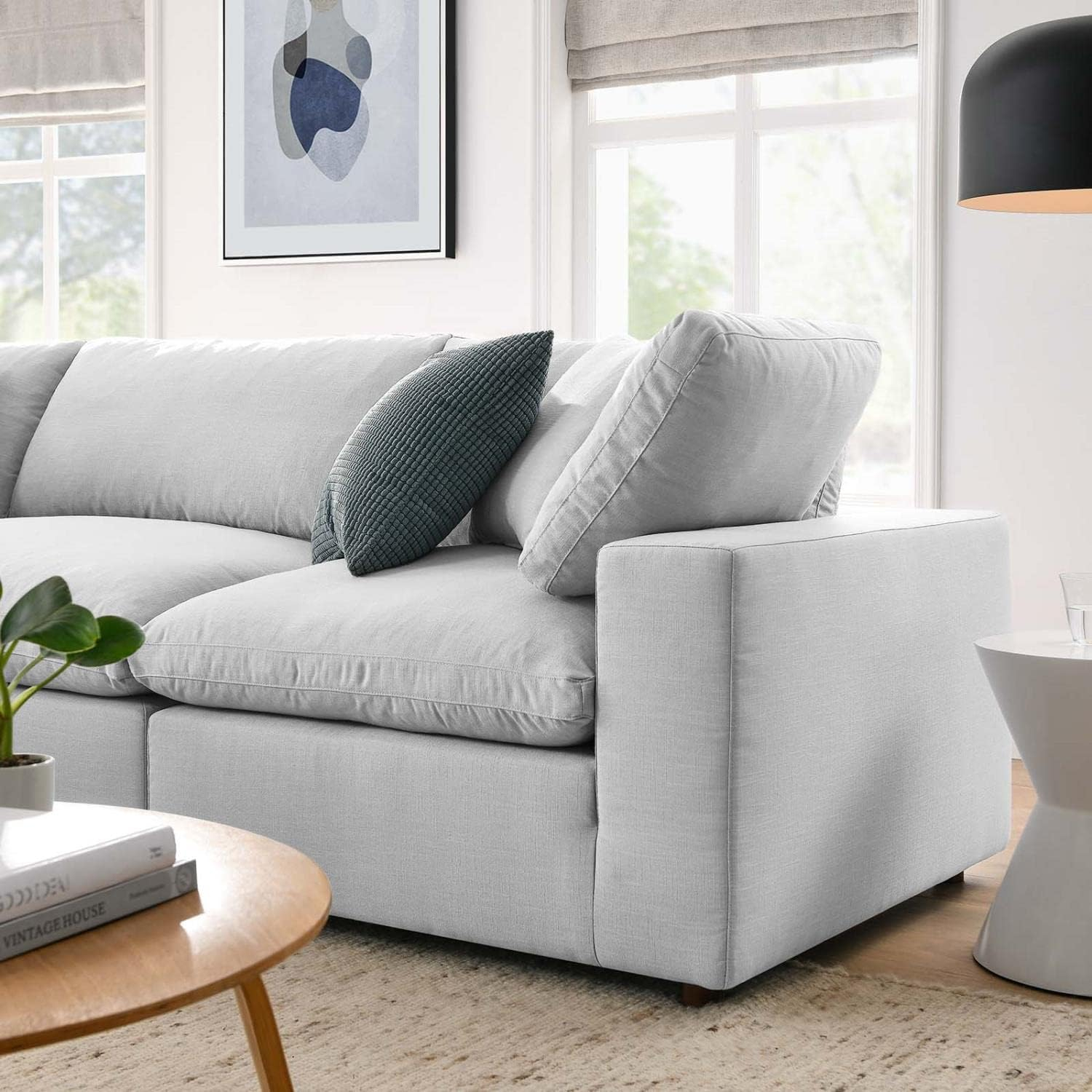 Commix Down Filled Overstuffed 4 Piece Sectional Sofa Set-EEI-3356