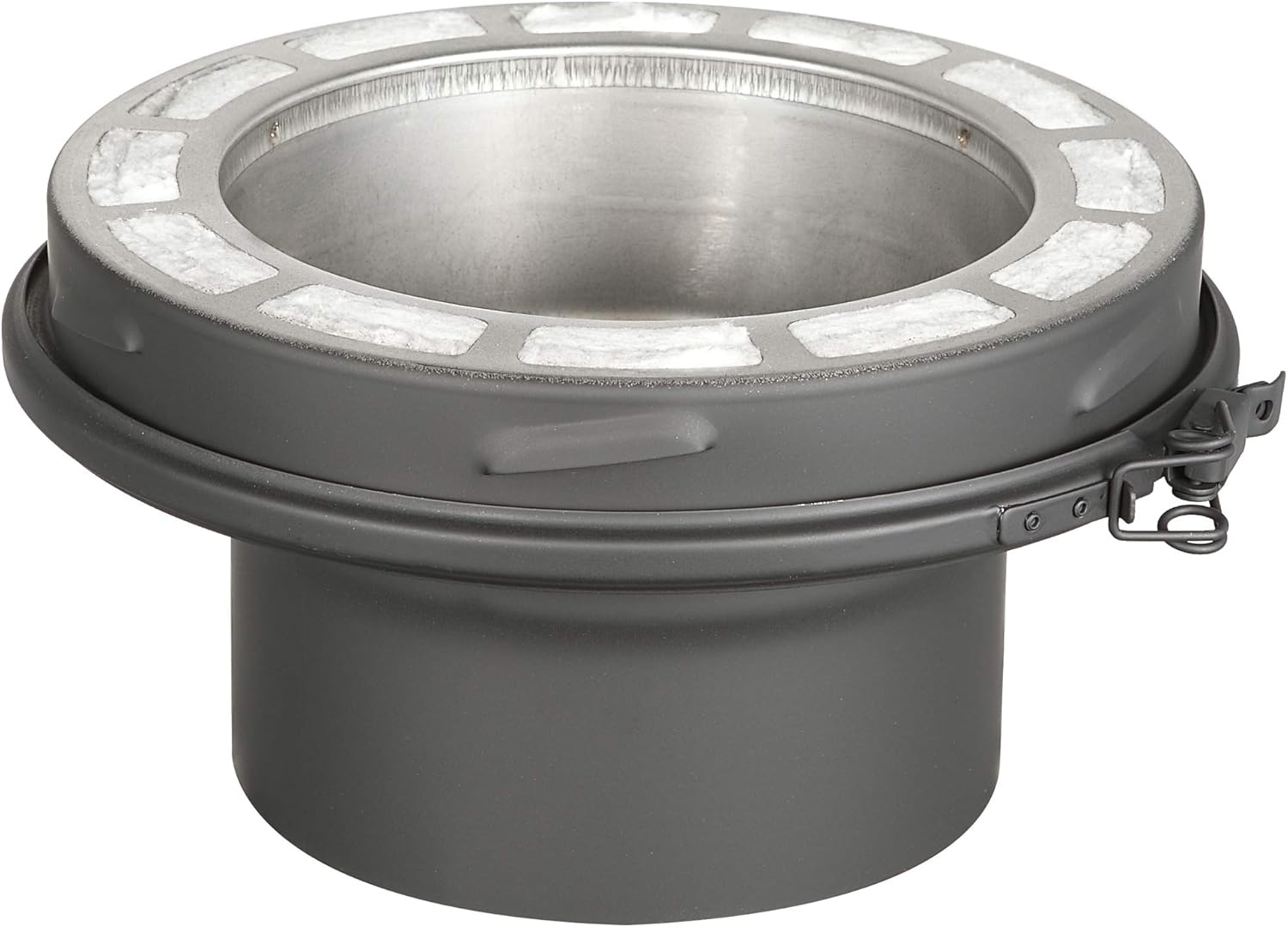 6 in. x 3 in. Stove Pipe Adaptor Single to Double Wall Chimney Pipe