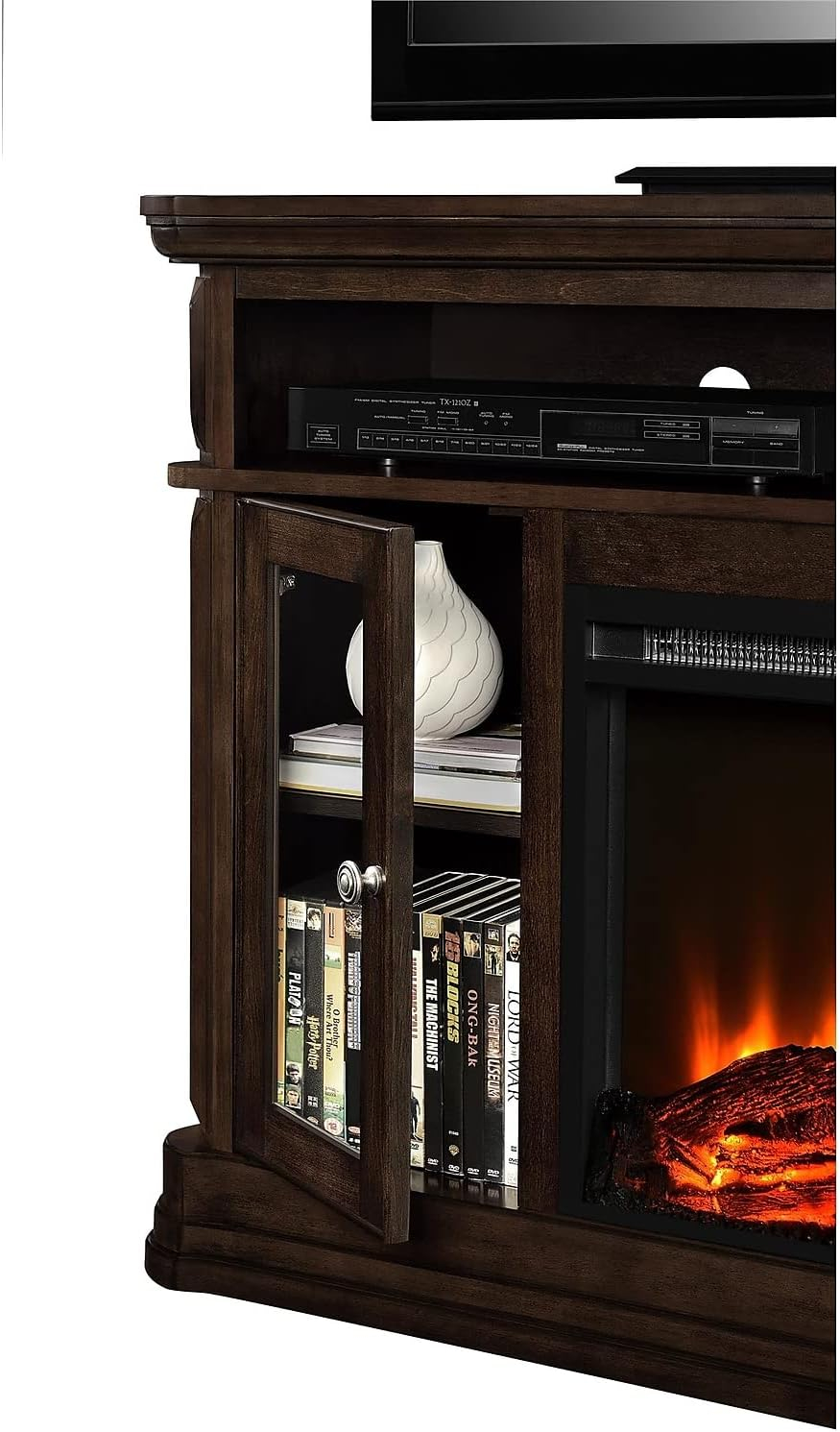Brooklyn Fireplace TV Console for TVs up to 50", Espresso