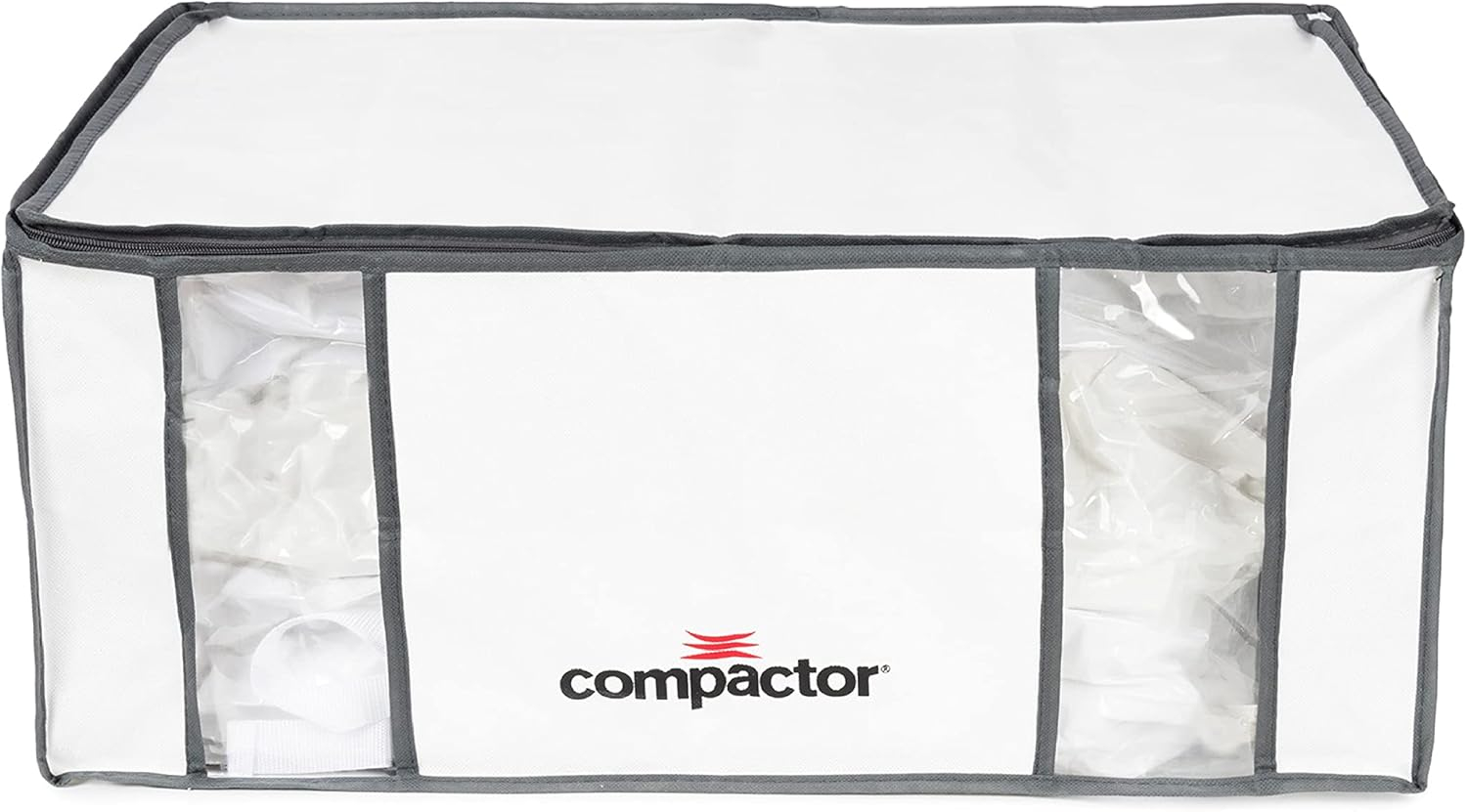 Compactor XXL, Vacuum Storage Bags, Vacuum Seal Bags for Clothing with Semi-Rigid Box, Cube Storage Organizer for Comforters & Blankets