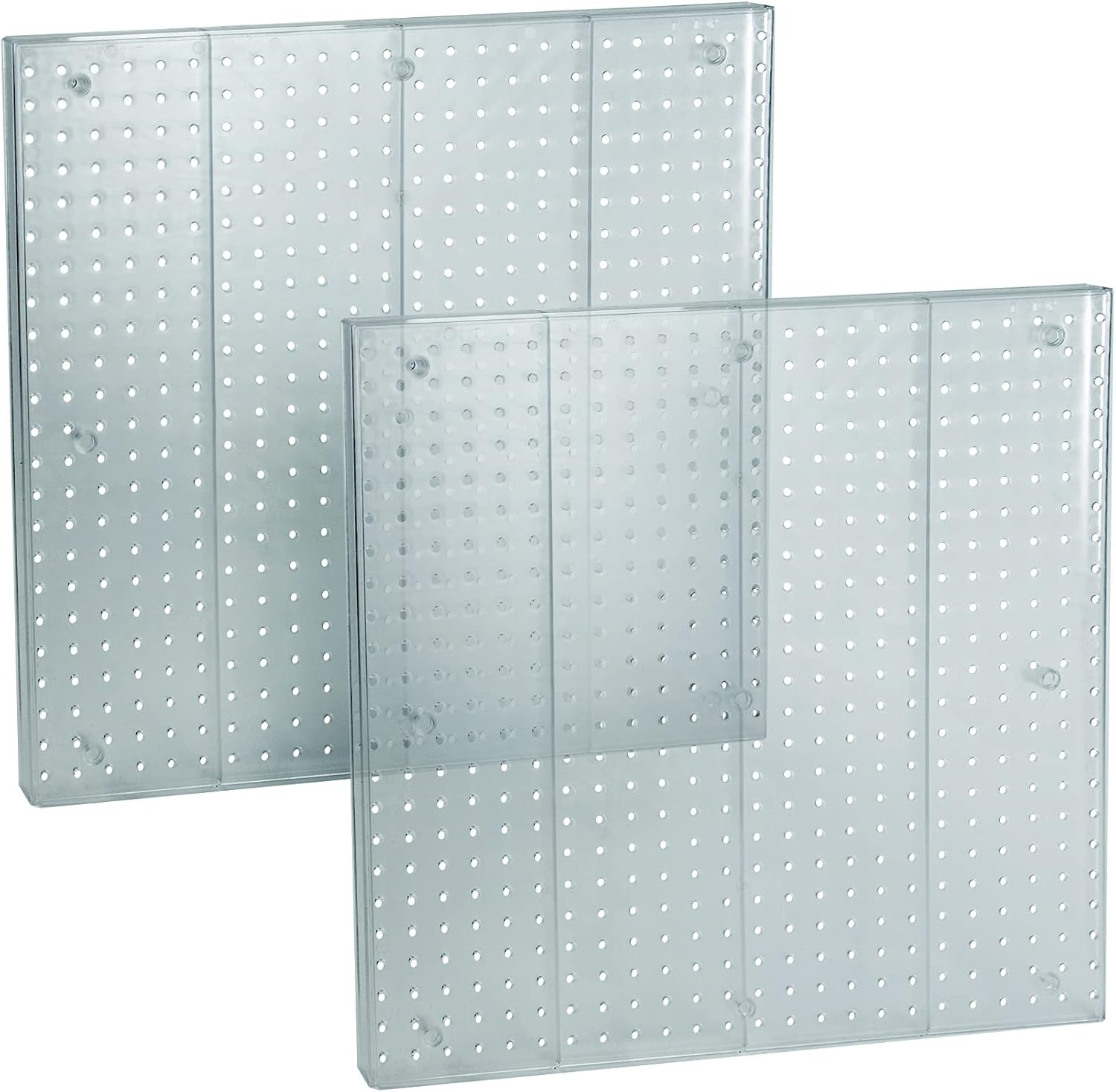 Pegboard Wall Panel Storage Solution, Size: 24"x 24", 2-Pack