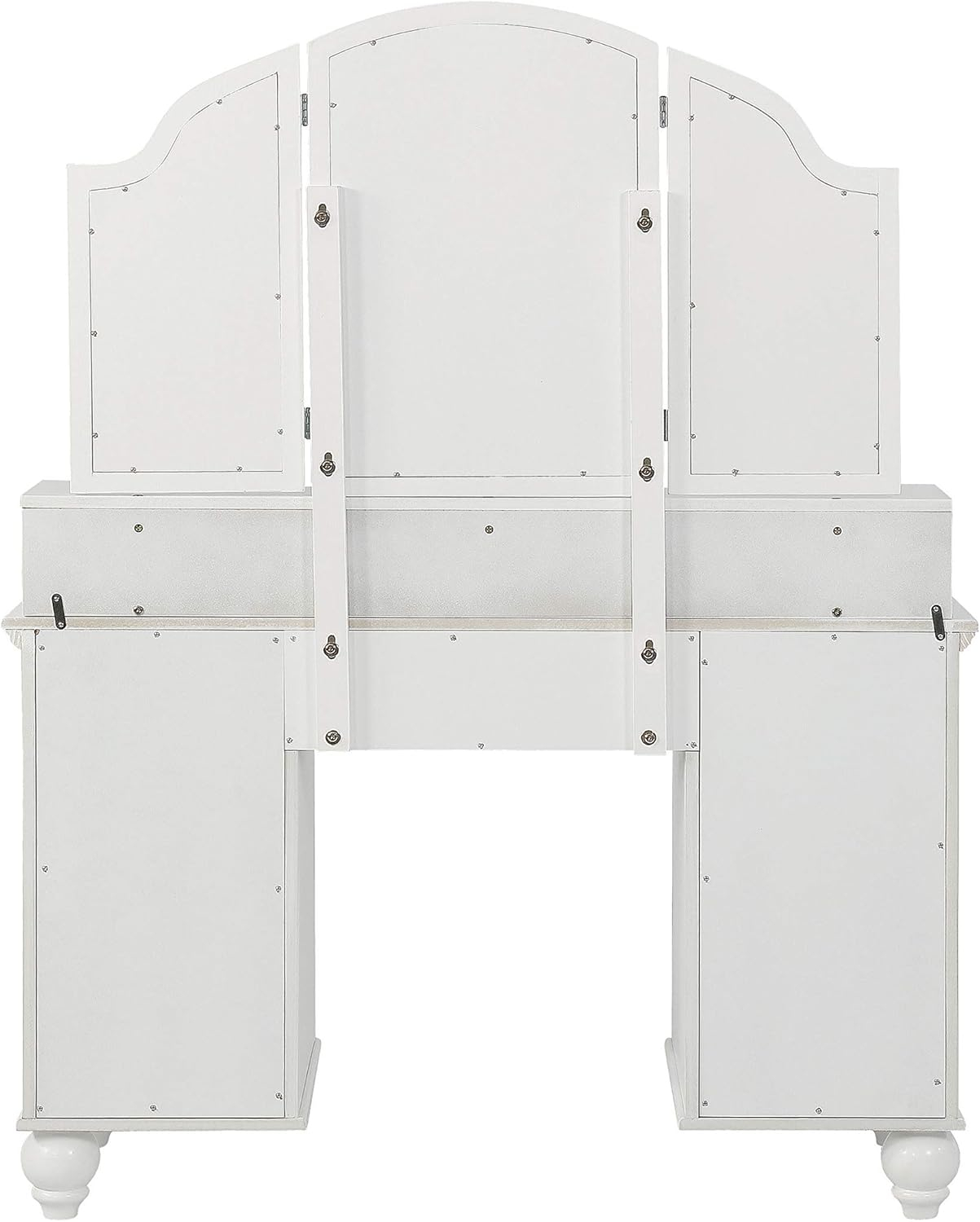 2-piece Vanity Set White and Beige