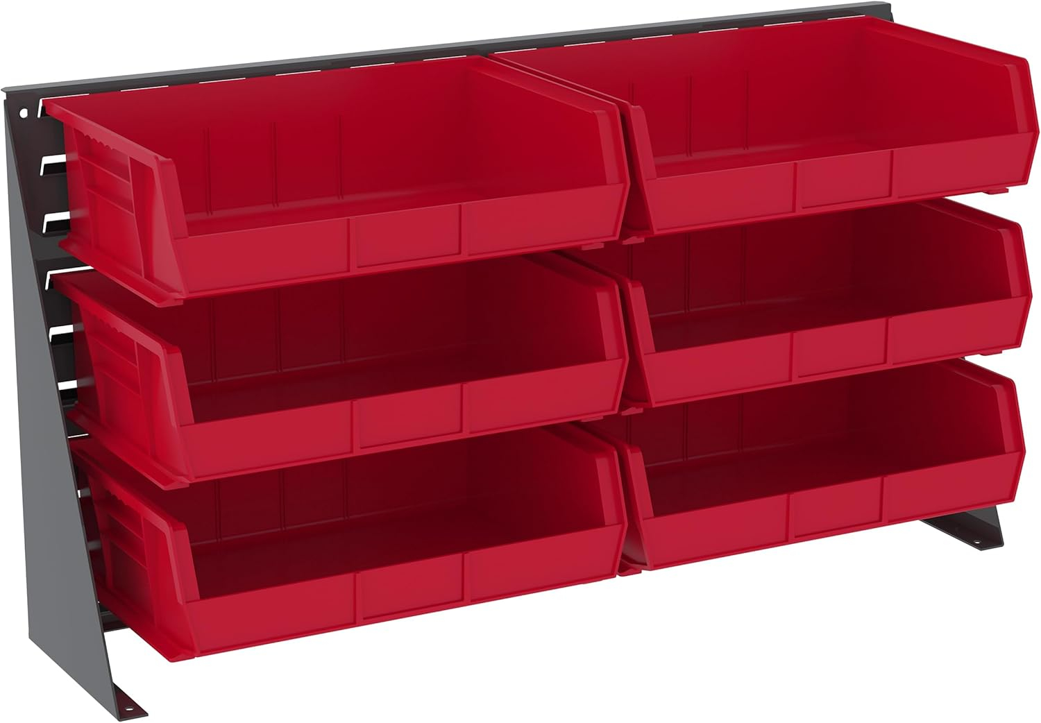 36-Inch Gray Powder Coated Steel Louvered Bench Rack